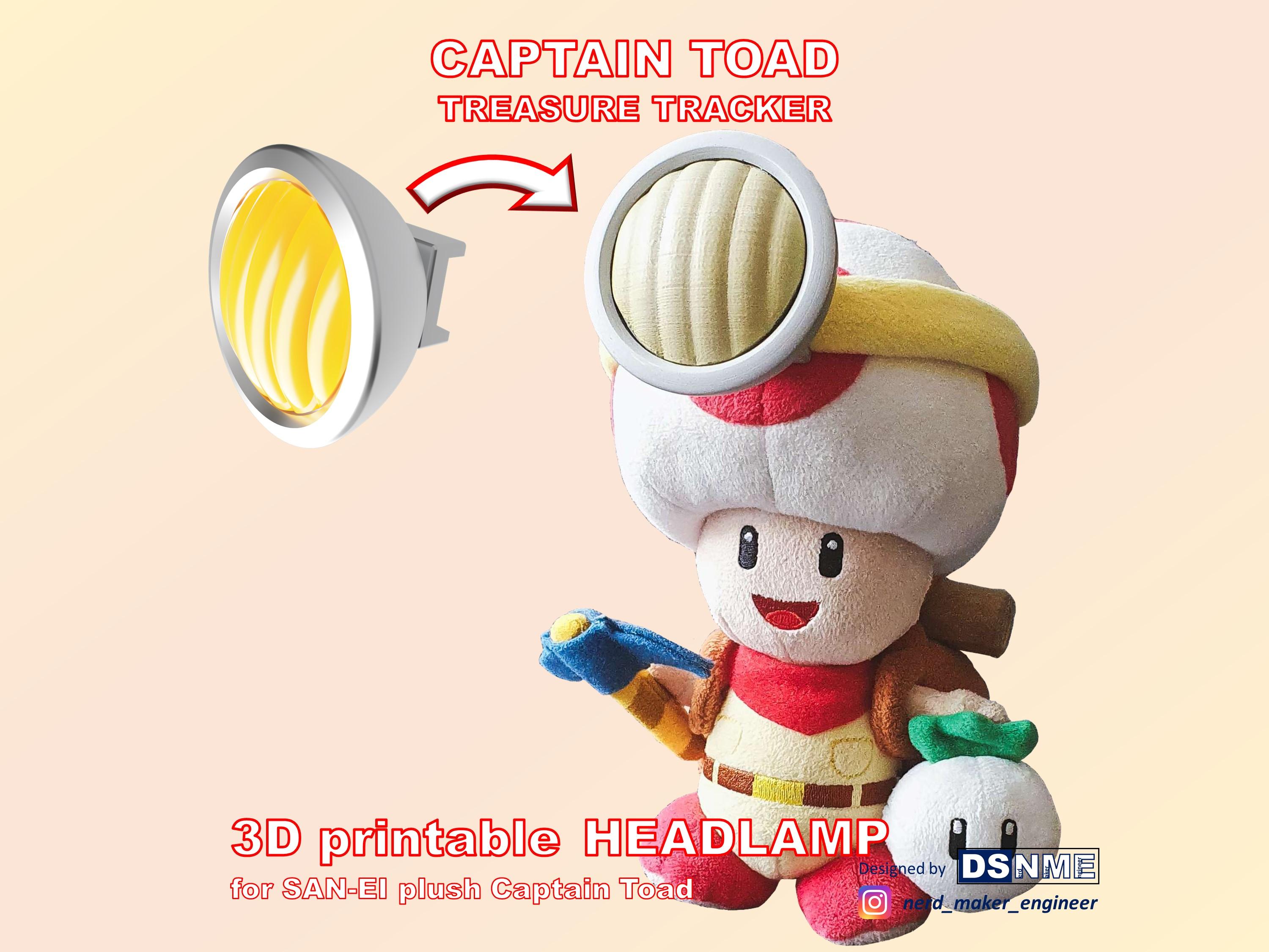 Captain Toad Headlamp for SAN-EI plush figure 3d model
