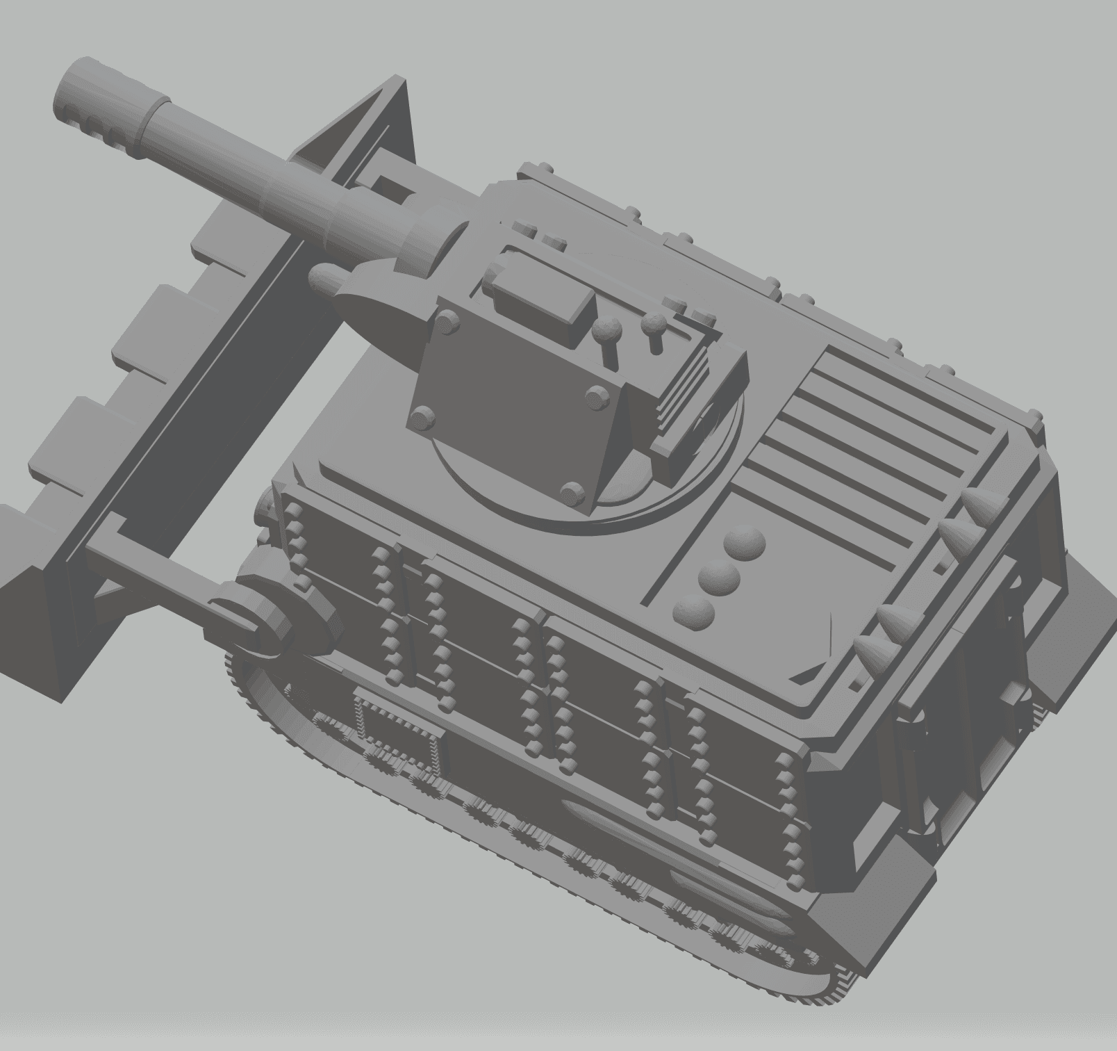 FHW: Tunnel Rats Mining Car Tank v1.2 ez print (BoD) 3d model