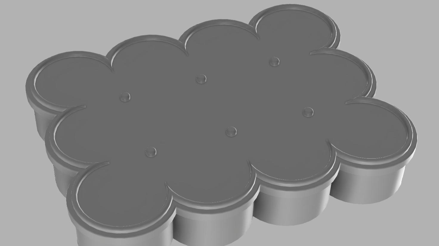 Bubble Cookie Cutter 3d model