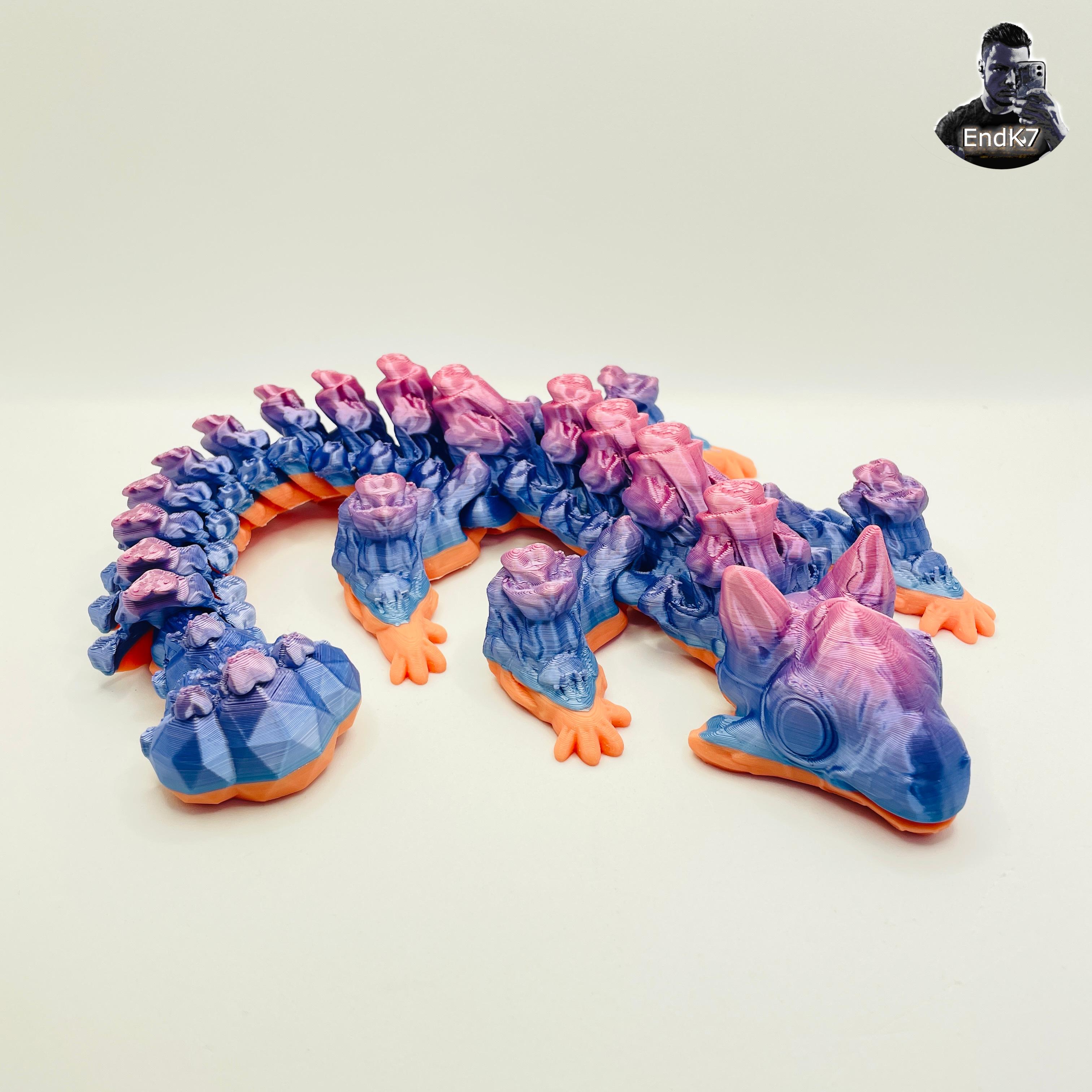 Baby Favorite Dragon - articulated - print in place - no support 3d model