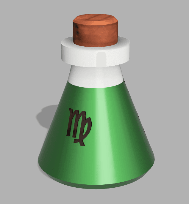 Stash Potion + Keychain (Virgo) 3d model