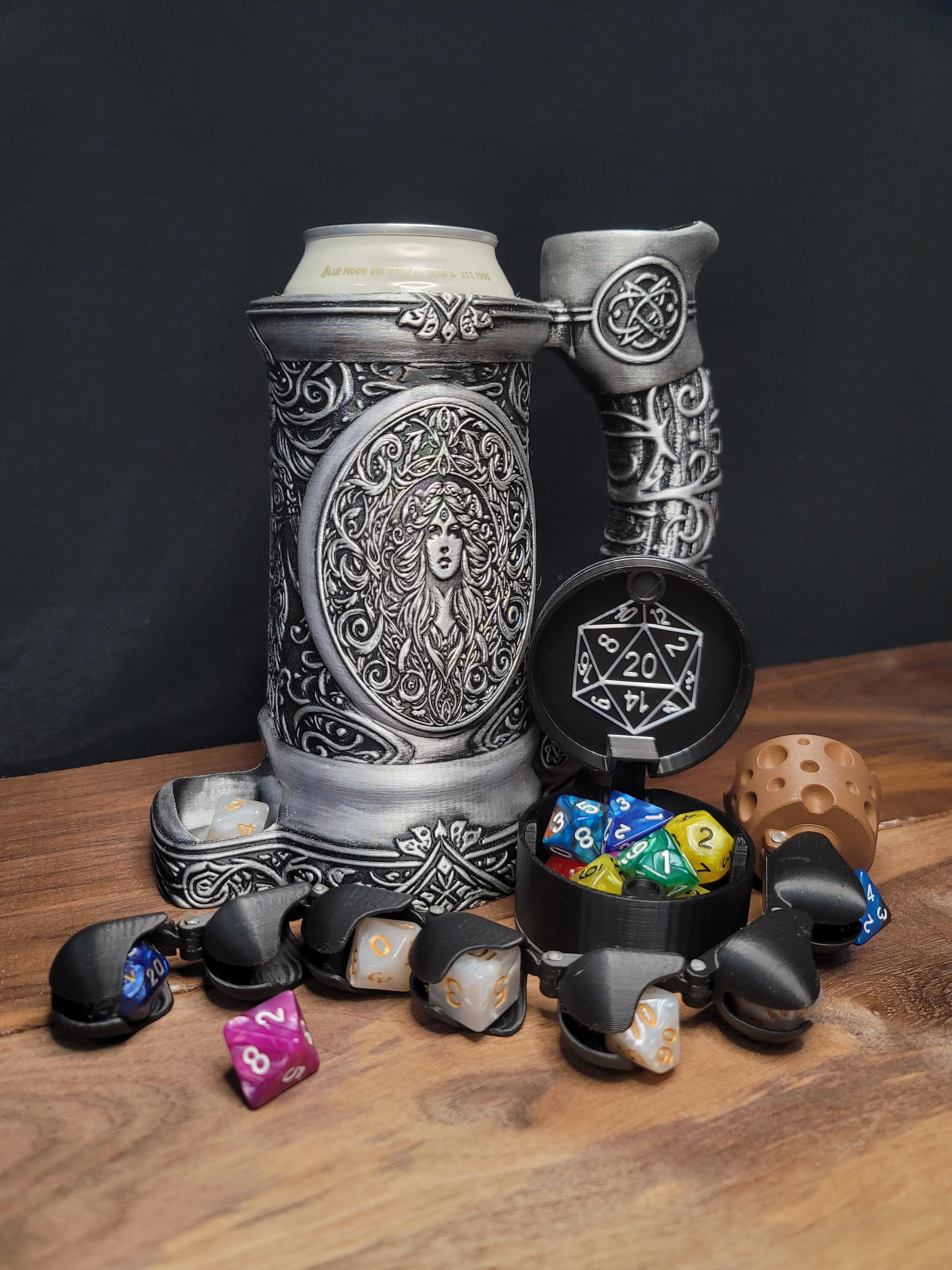 Goddess of the land Can Cozy Dice Tower 3d model