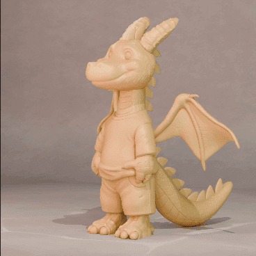 Basic Dragon (Updated) 3d model