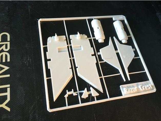 Razor Crest Kit Card(The Mandalorian) V2 3d model