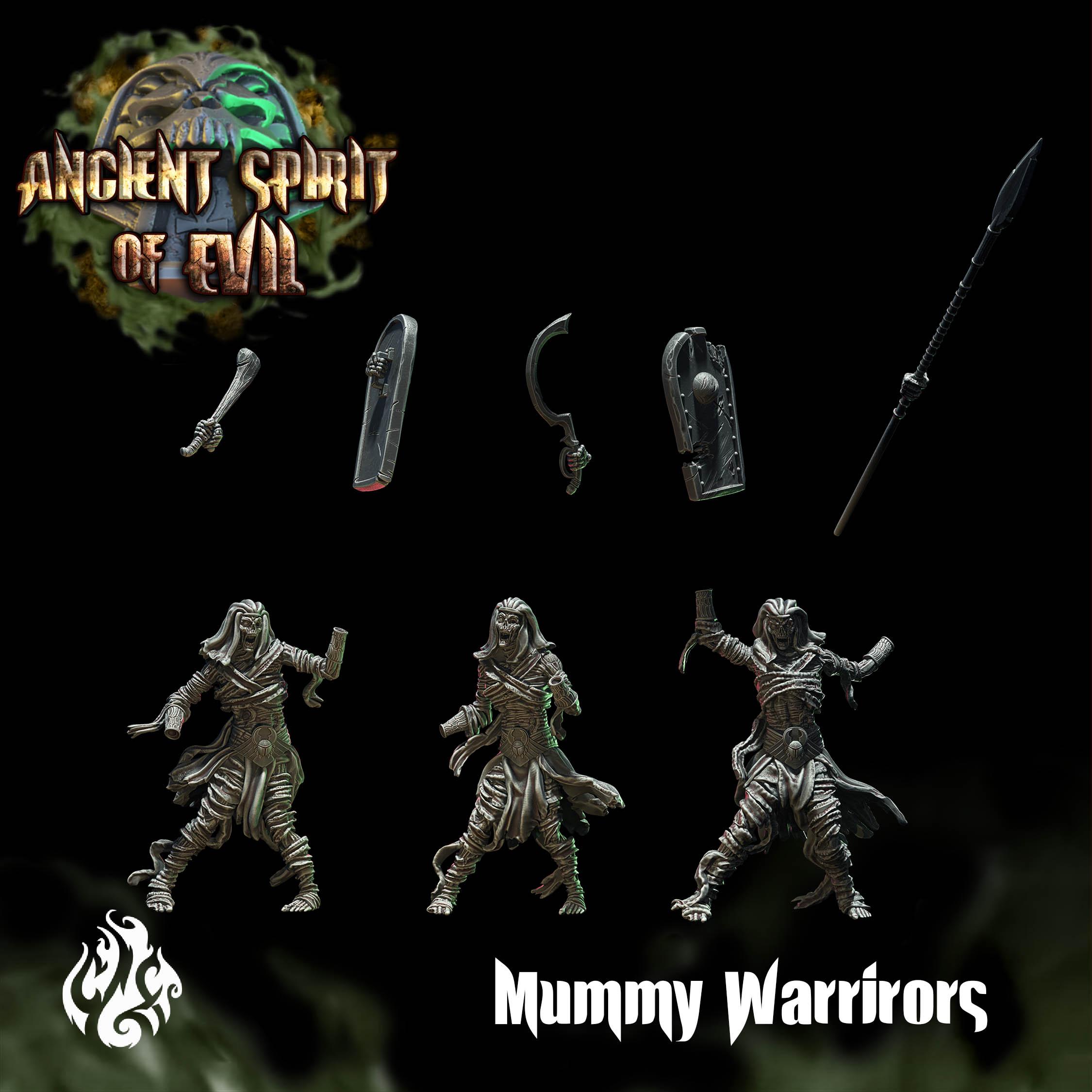 Mummy Warriors 3d model