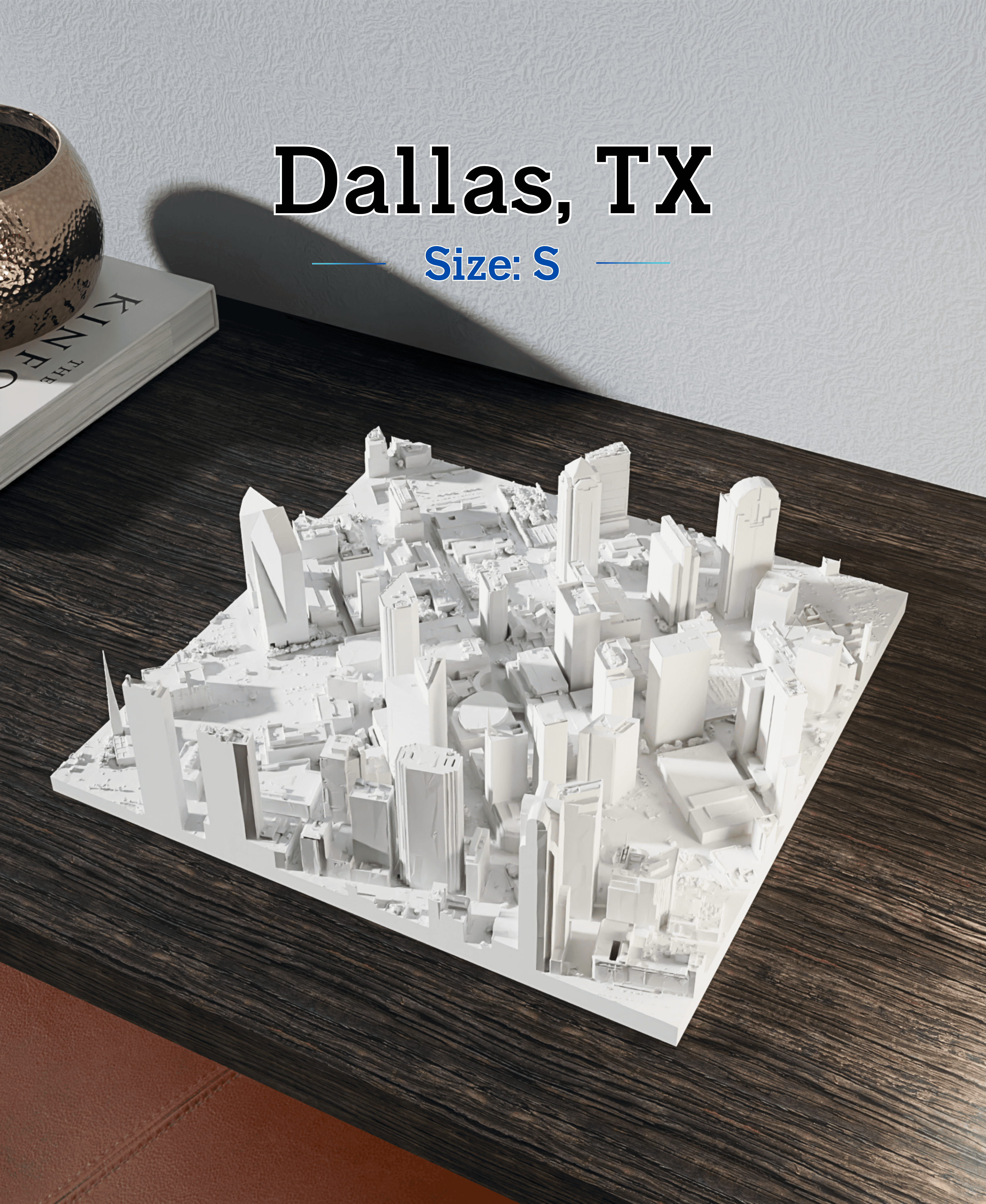 Dallas, TX - Small, Medium & Large.stl 3d model