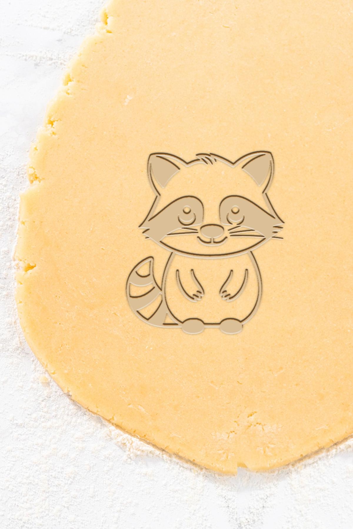 Raccoon Cookie Cutter, Biscuit Cutter 3d model