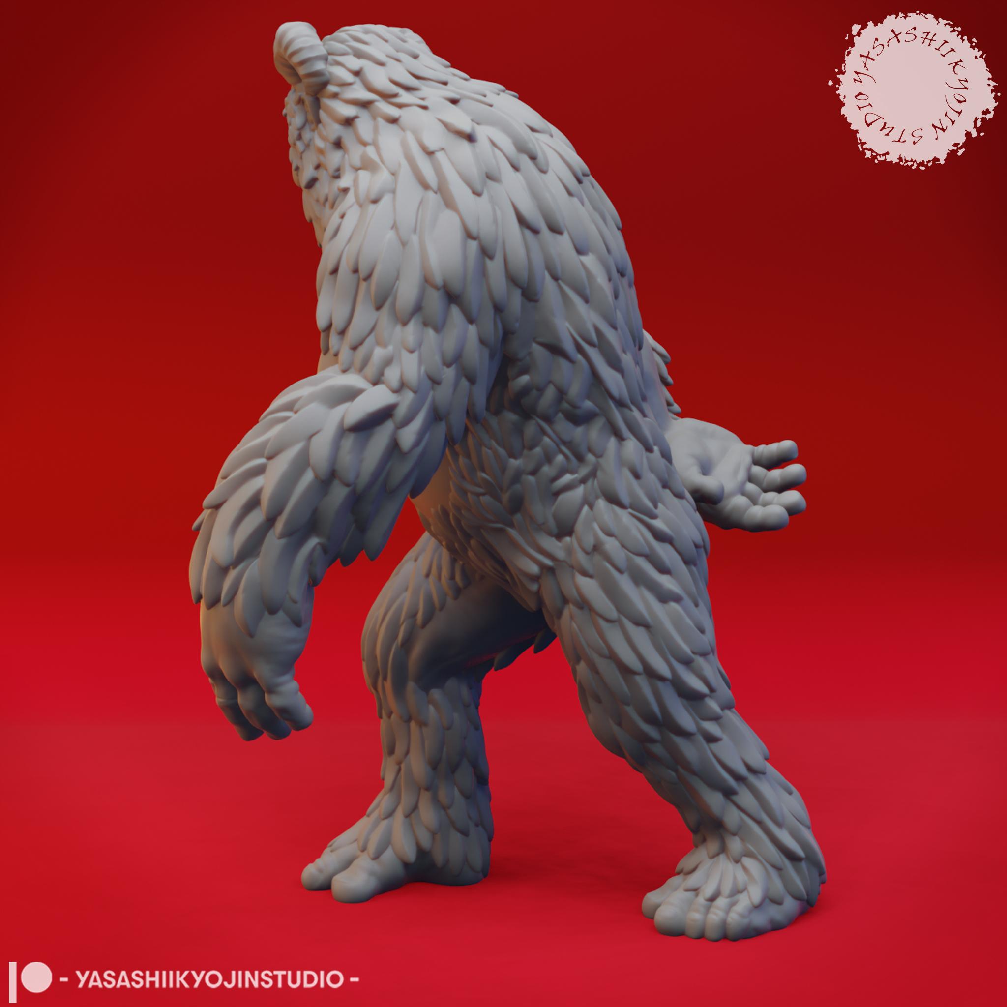 Yeti - Tabletop Miniature (Pre-Supported) 3d model