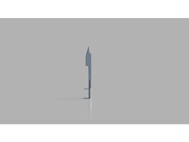 Beskad - Mando Sword (metal Spine Version) 3d model