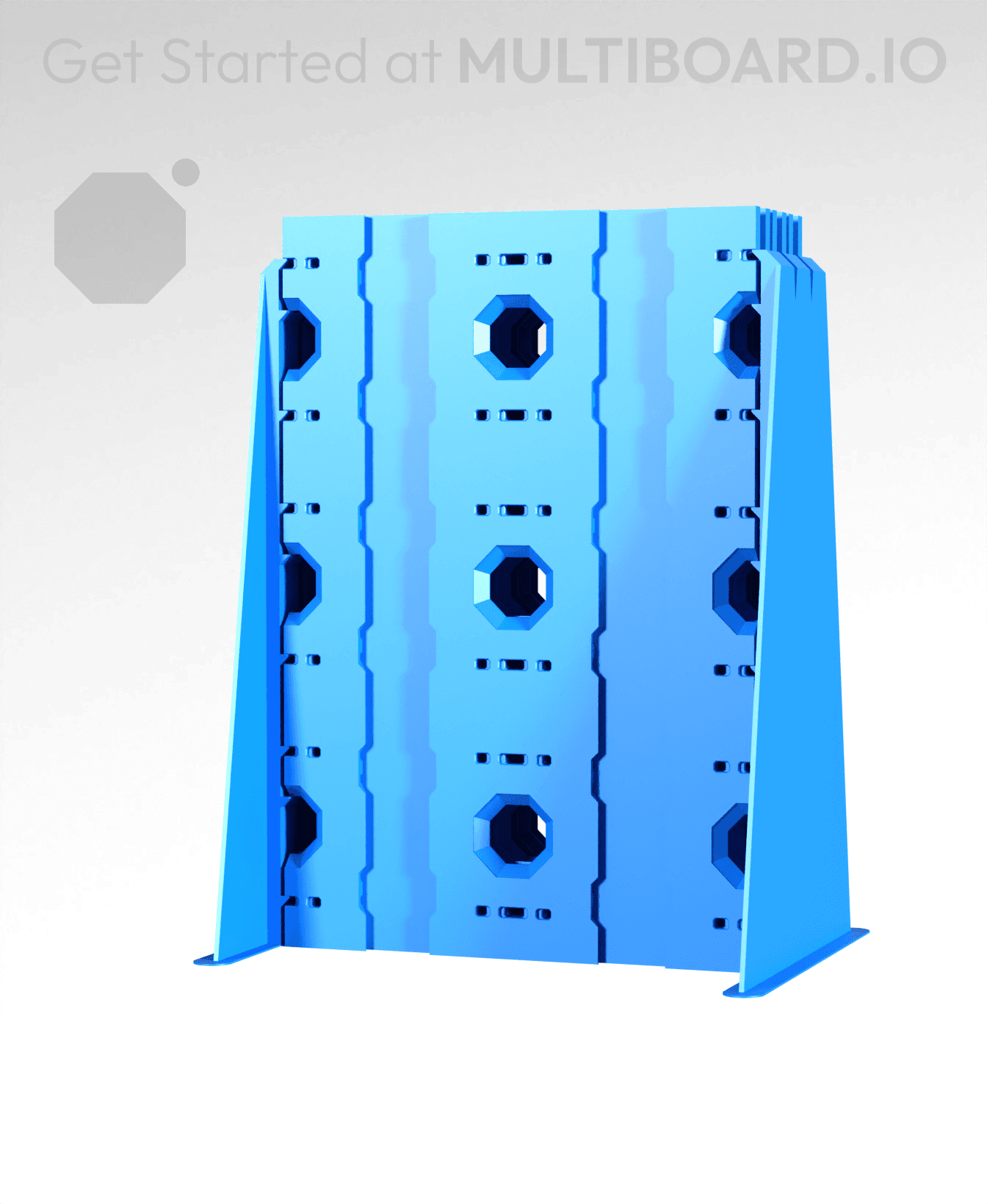 2x3 - 6x Stack - Single-Sided Multipoint Plate 3d model