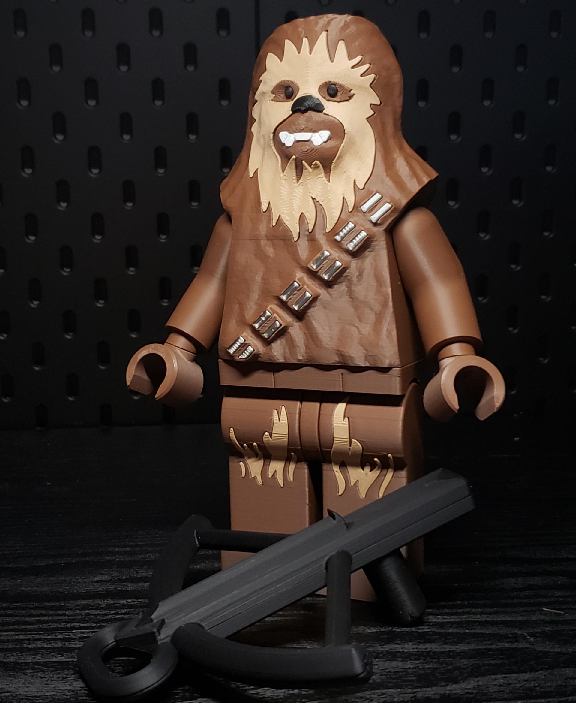 Chewbacca (9 inch brick figure, NO MMU/AMS, NO supports, NO glue) 3d model