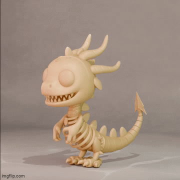 Skeleton Dragon (Updated) 3d model