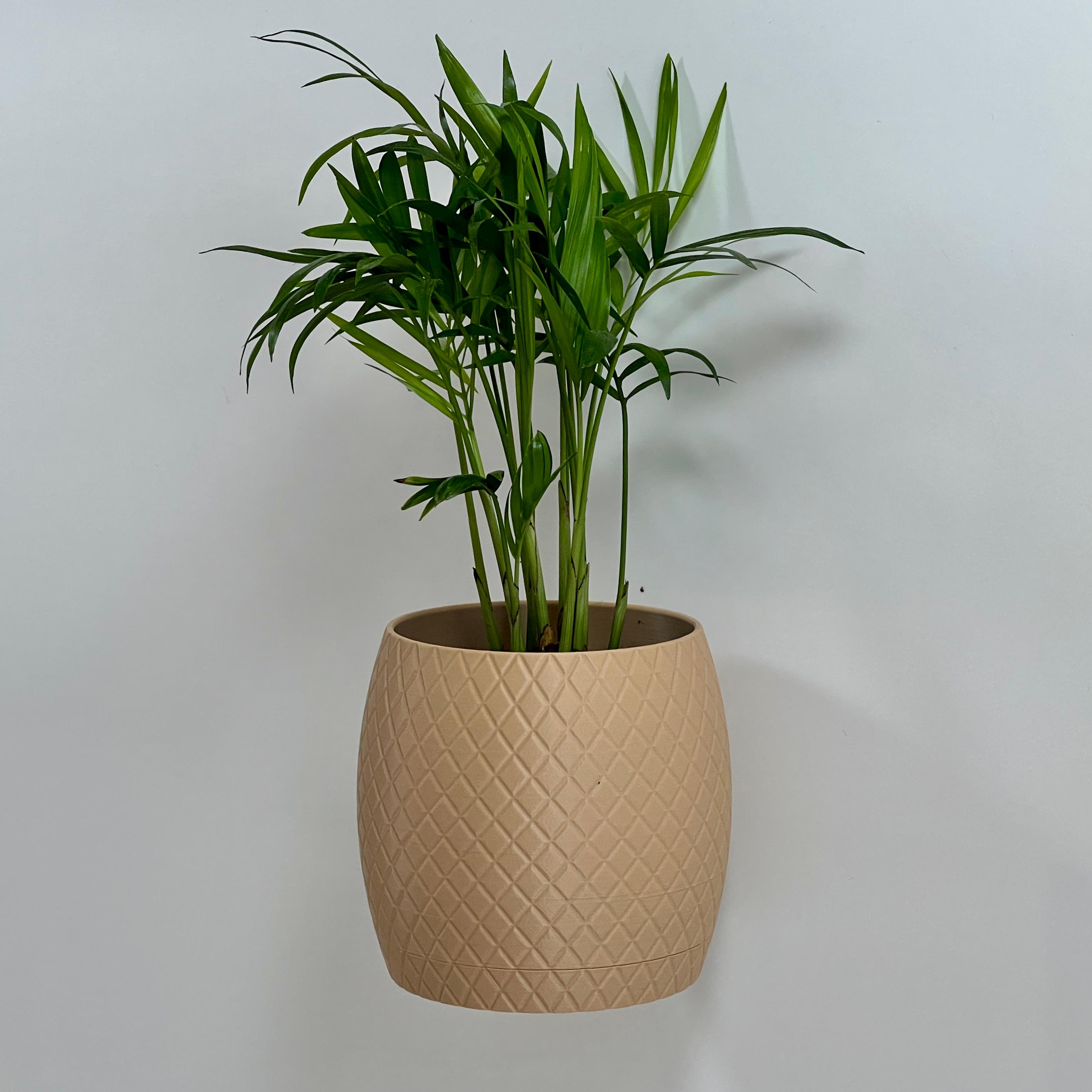 Wall Planter Flower Plats Pot with Drip Tray 3d model