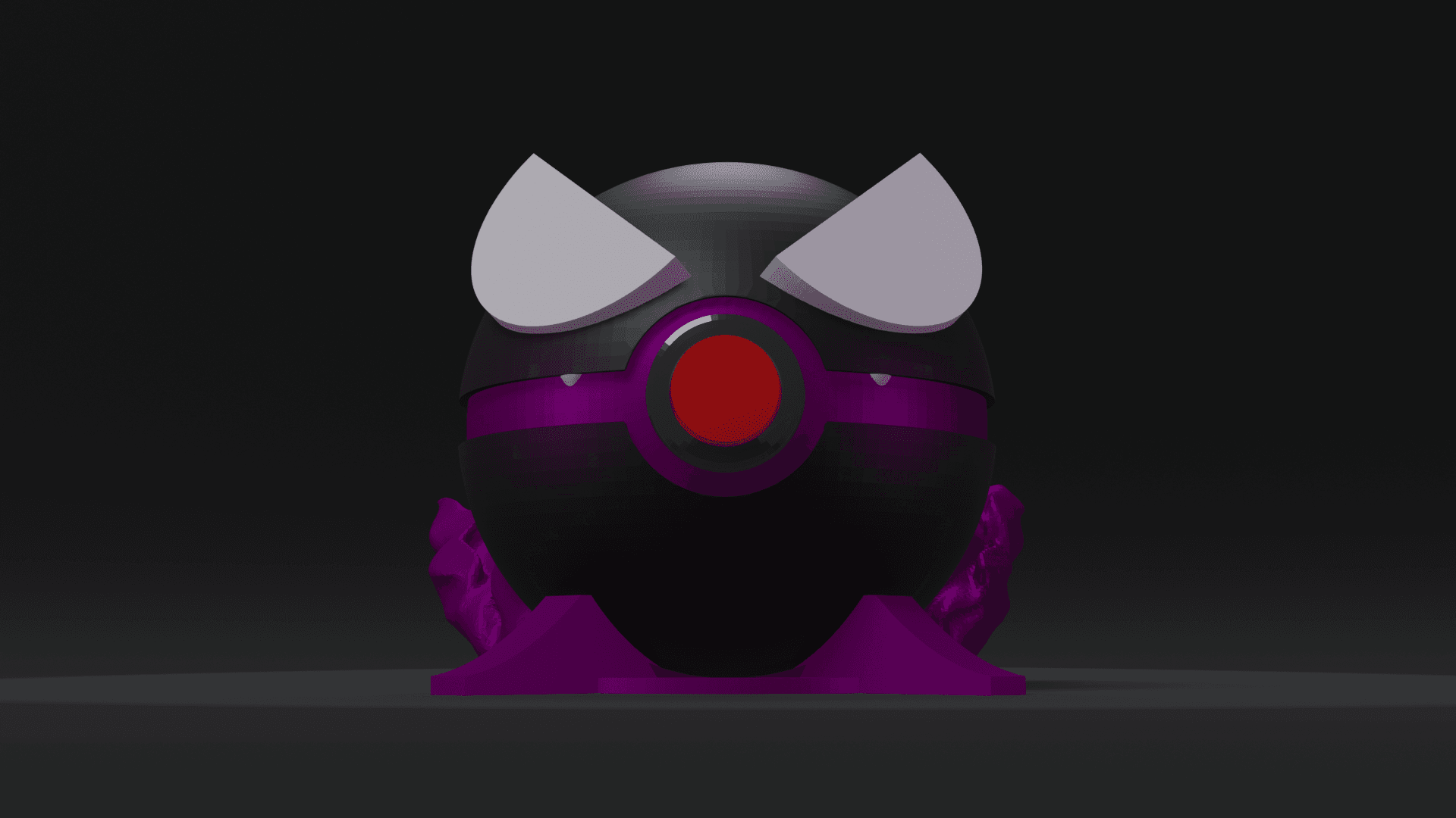 GastBall Gastly Themed Opening Pokeball  3d model