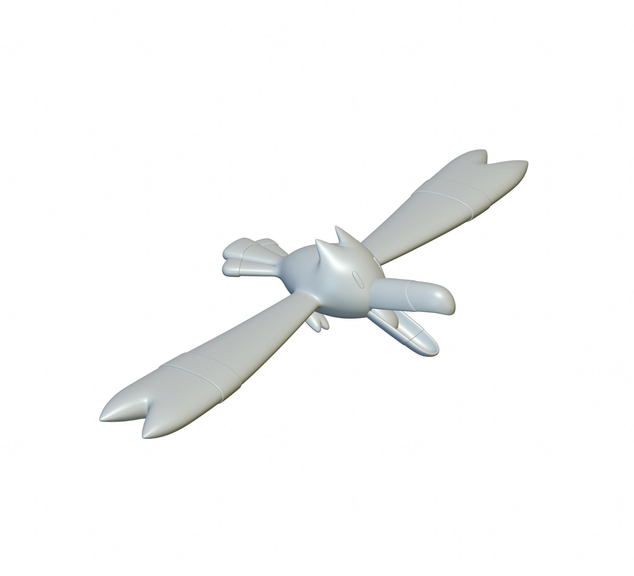 Pokemon Wingull #278 - Optimized for 3D Printing 3d model