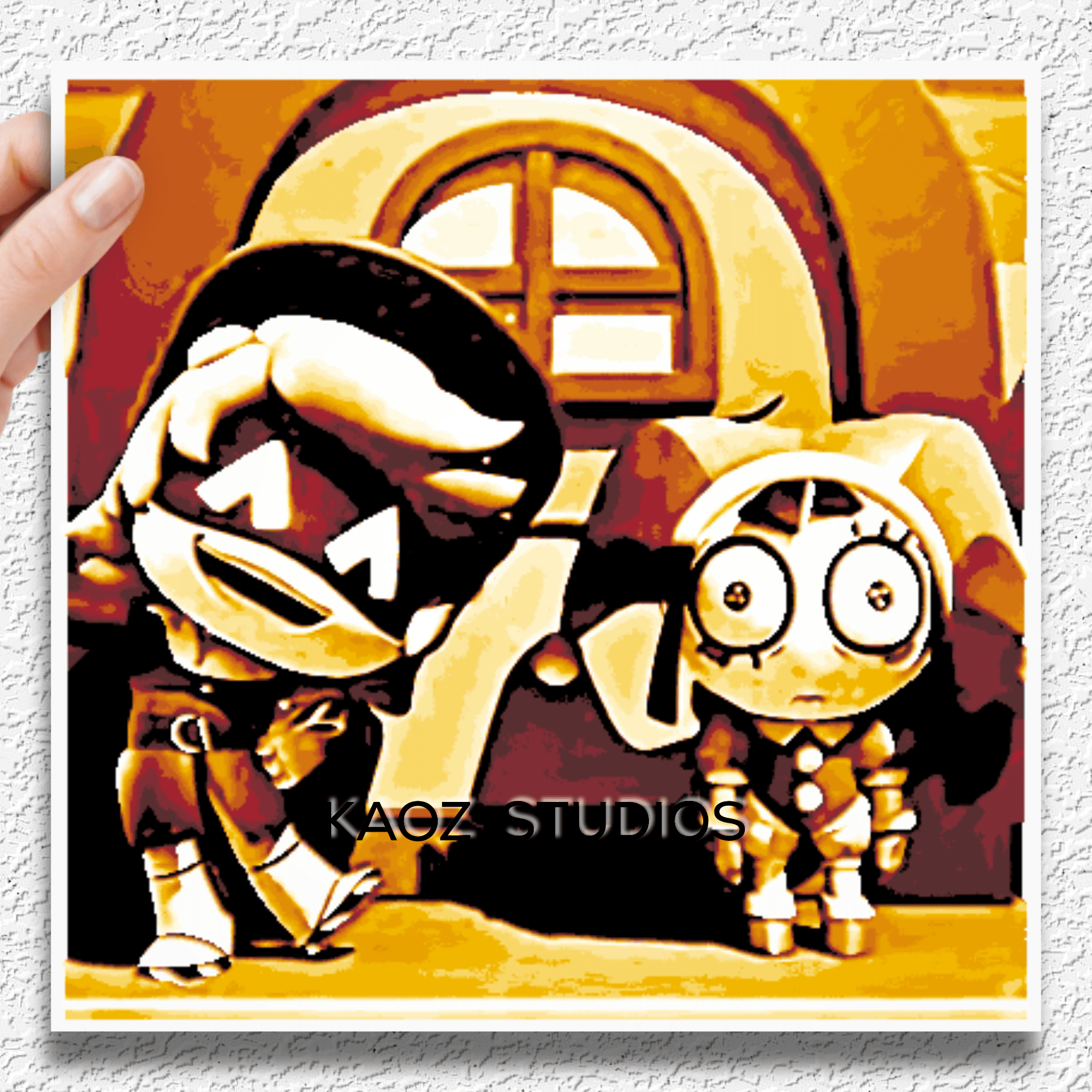 Boxy Boo & Jack the Clown drop the beat Poppy Playtime Wall Art 3d model