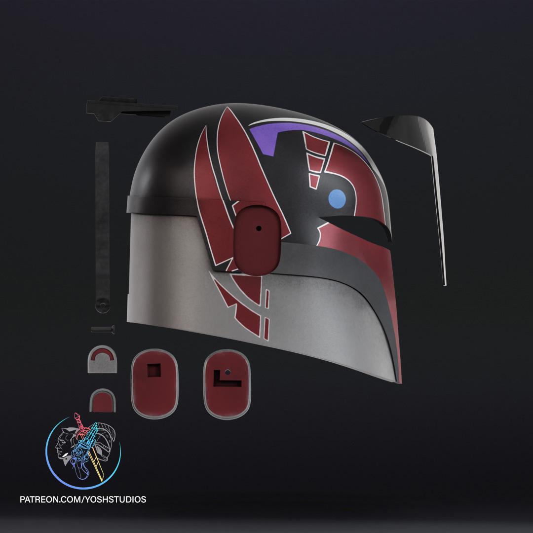 Sabine Wren Helmet 3D Print File Ahsoka 3d model
