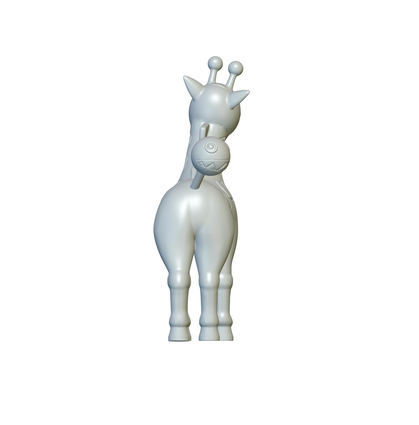 Pokemon Girafarig #203 - Optimized for 3D Printing 3d model