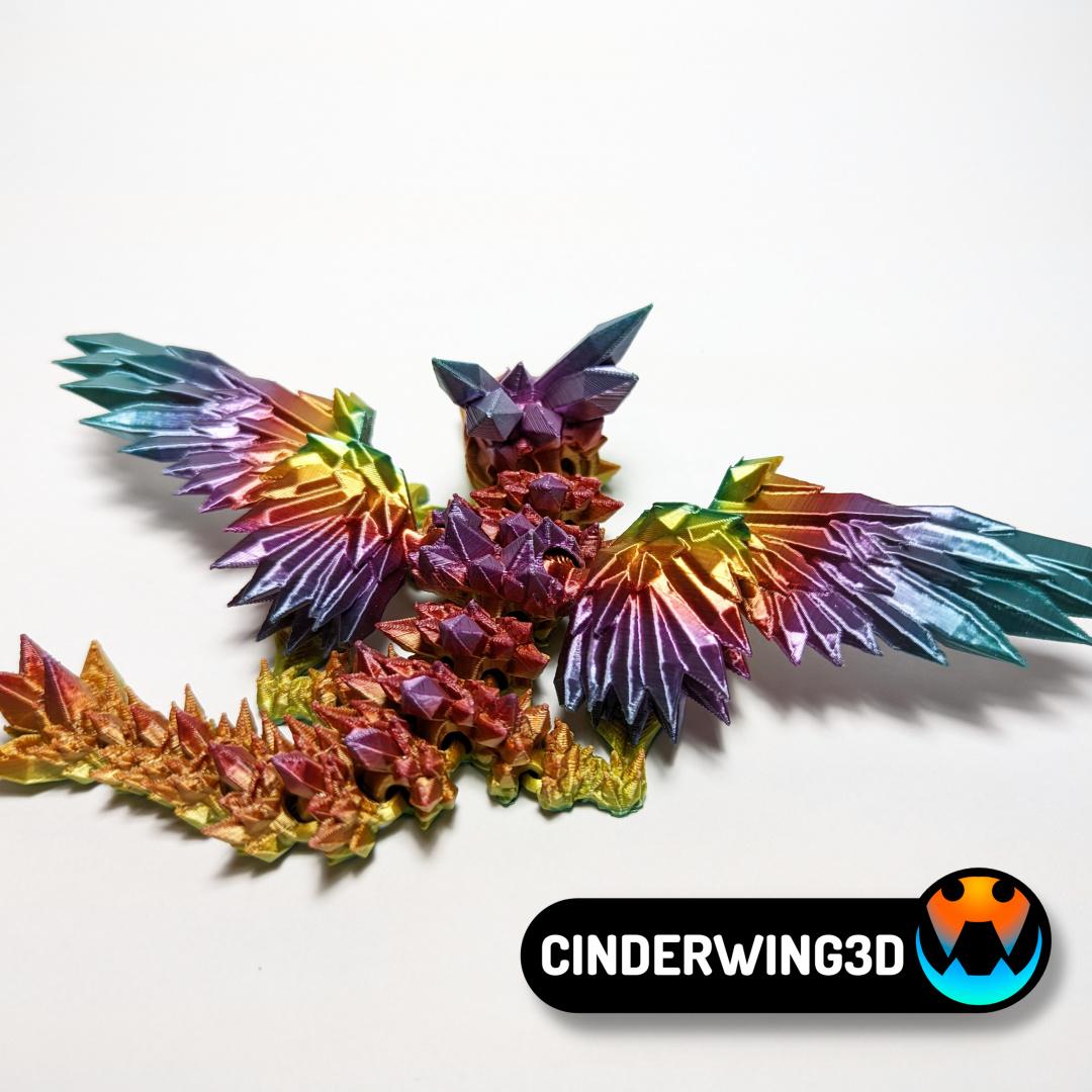 Baby Crystalwing Dragon 3d model