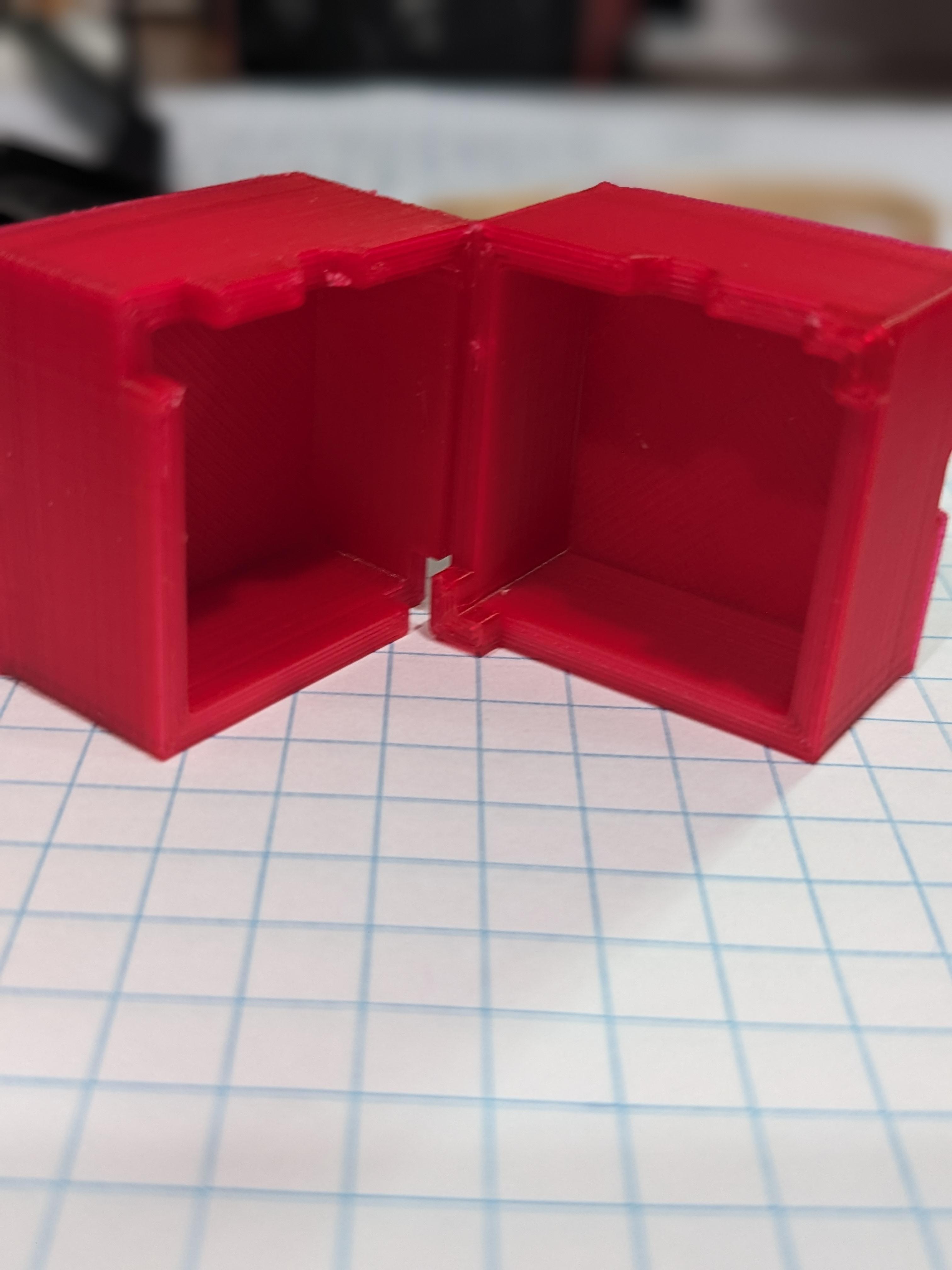 Cube Tomato Mold v.2 3d model