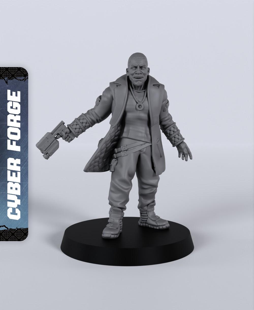 Sutter Rhodes - With Free Cyberpunk Warhammer - 40k Sci-Fi Gift Ideas for RPG and Wargamers 3d model