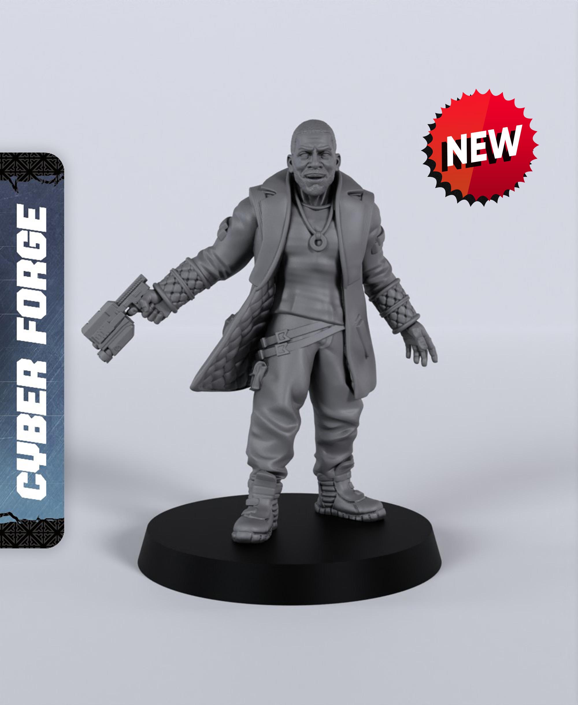 Sutter Rhodes - With Free Cyberpunk Warhammer - 40k Sci-Fi Gift Ideas for RPG and Wargamers 3d model