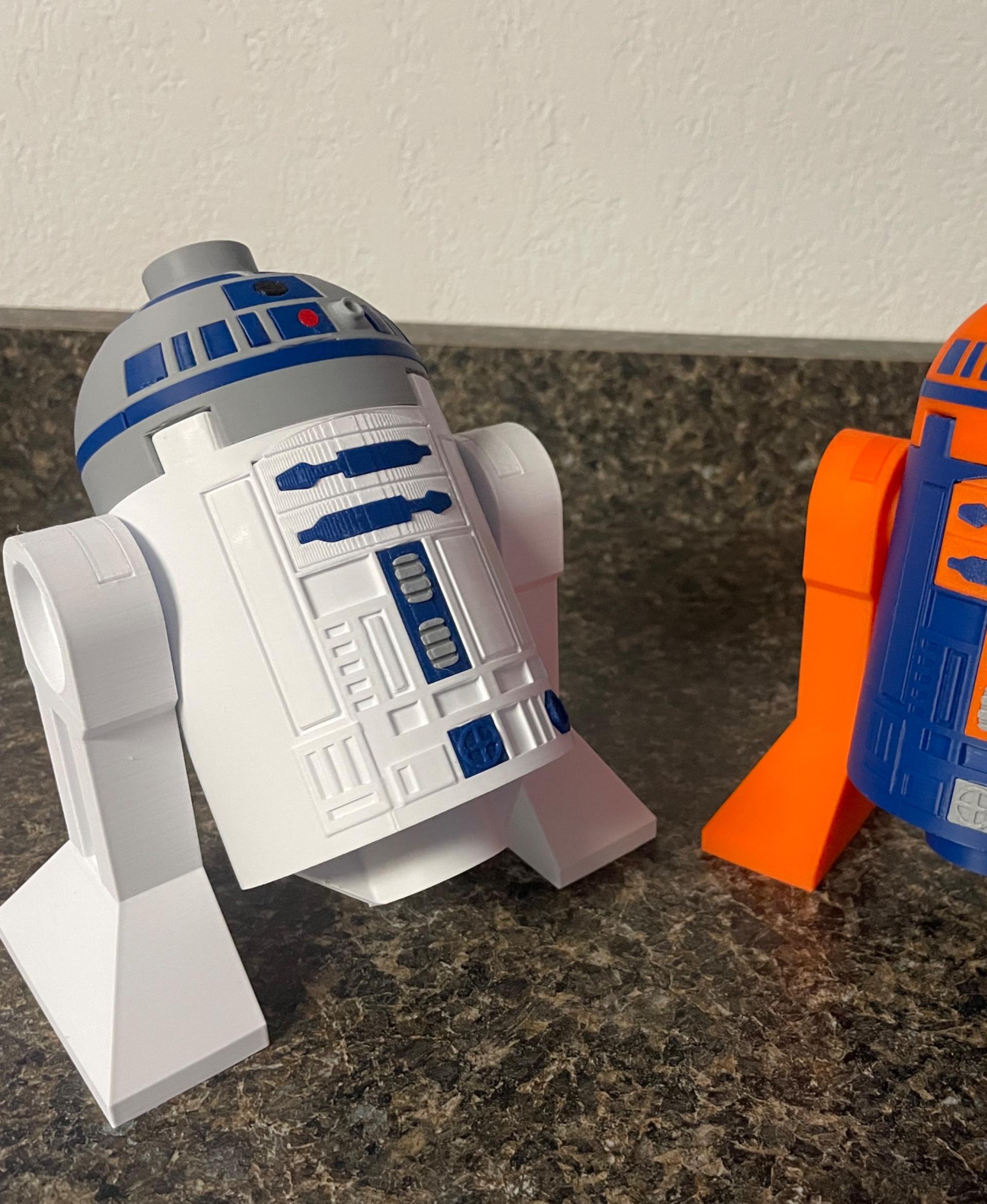 R2-D2 (6:1 LEGO-inspired brick figure, NO MMU/AMS, NO supports, NO glue) 3d model