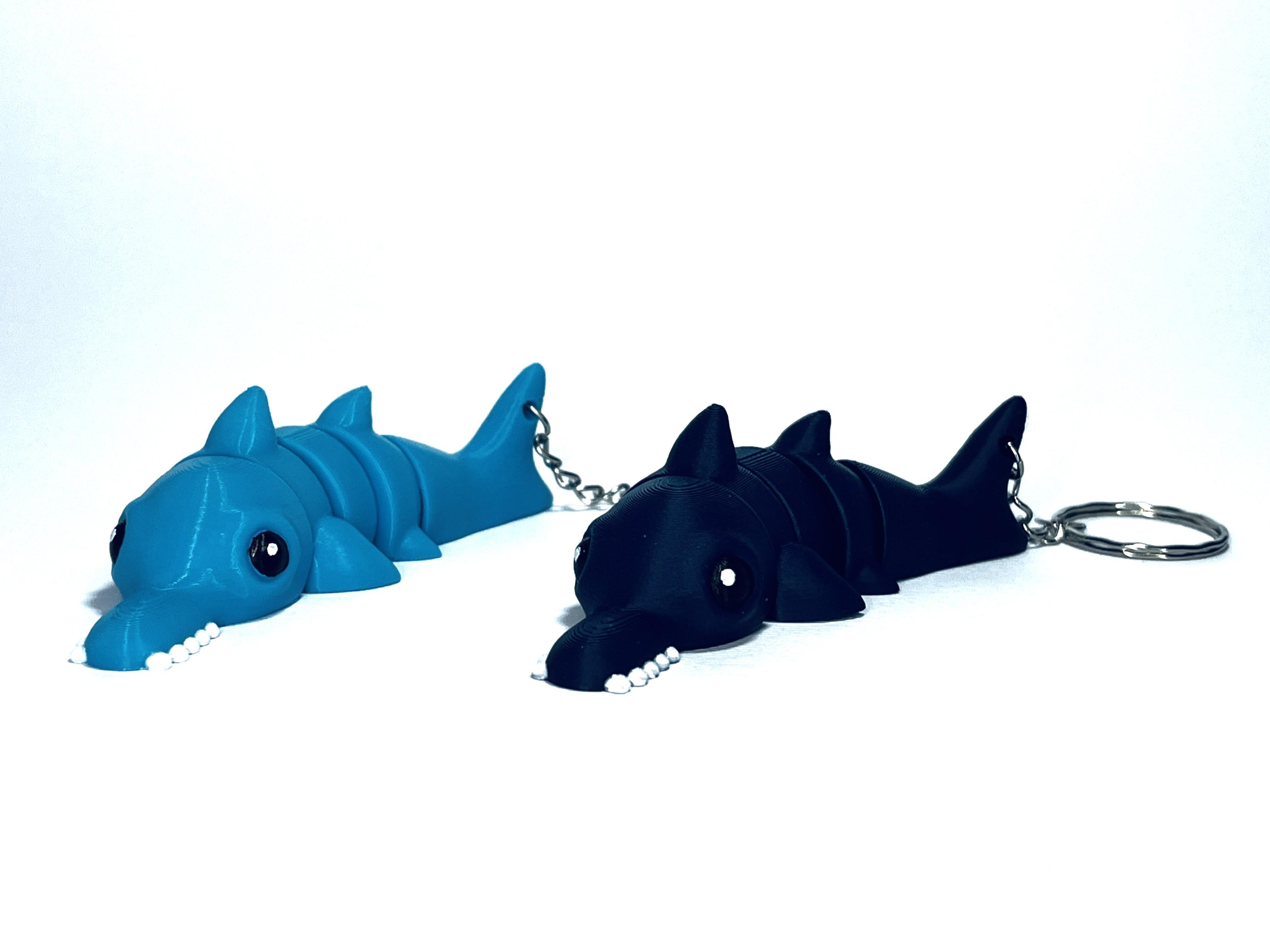 Cute Flexi Shark Sawfish (Toy, Keychain & Magnet) 3d model