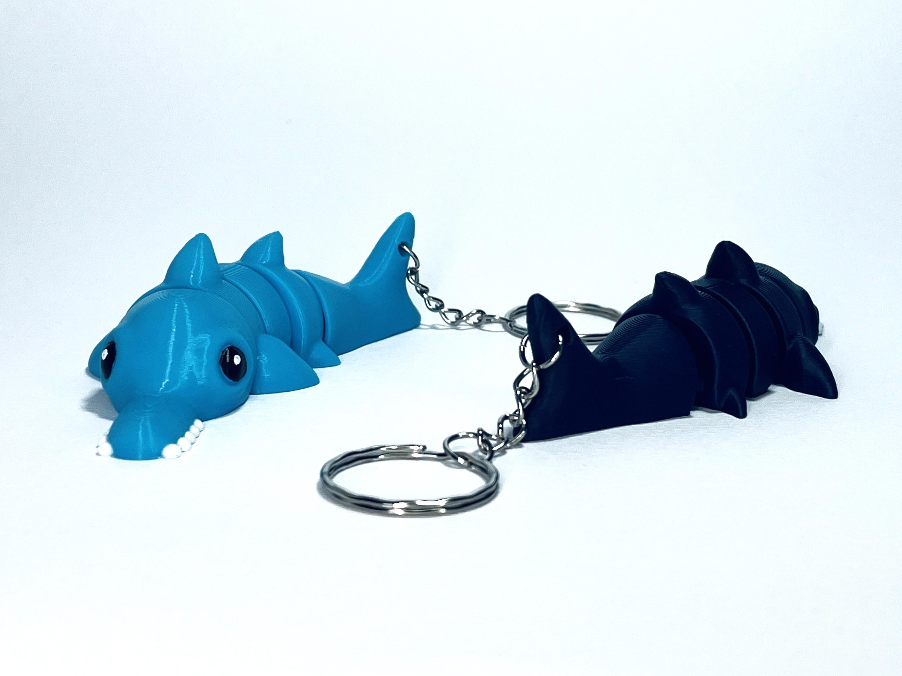 Cute Flexi Shark Sawfish (Toy, Keychain & Magnet) 3d model