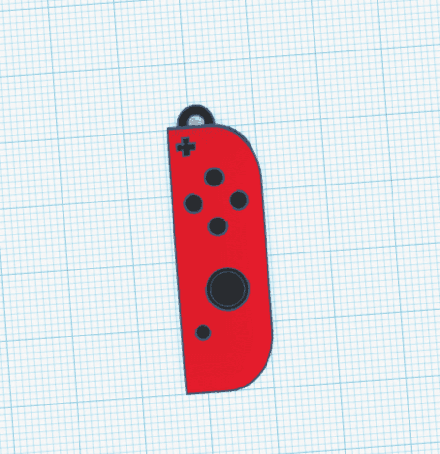 Nintendo Joycon Keychain 3d model