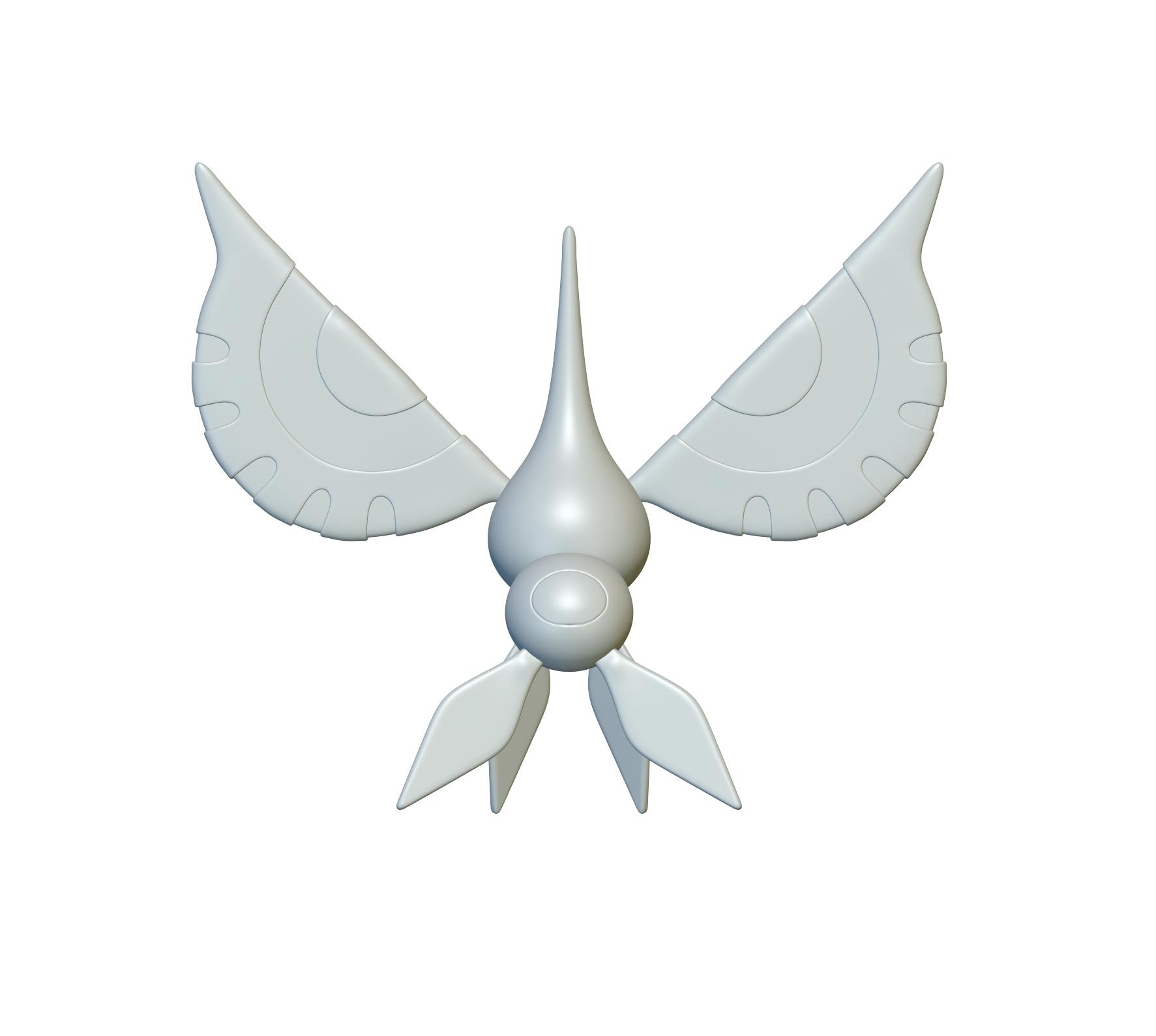 Pokemon Masquerain #284 - Optimized for 3D Printing 3d model