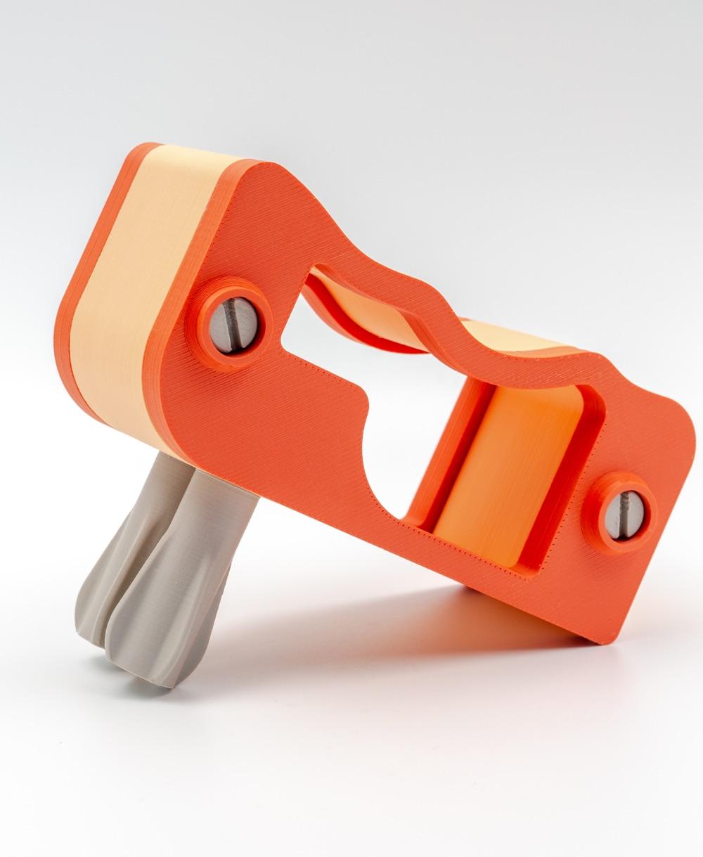 Orange manual hand mixer - 3D model by 3DDesigner on Thangs