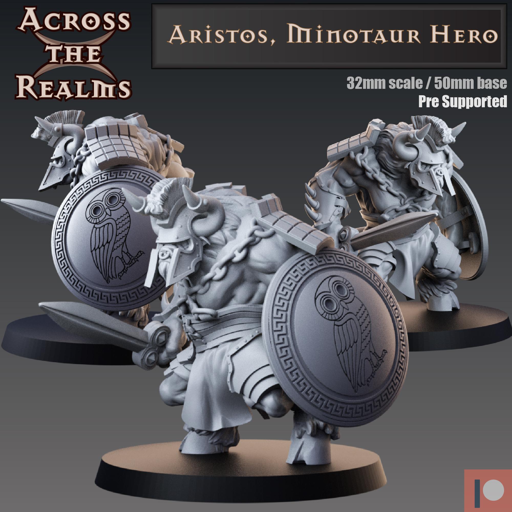 Aristos, Minotaur Hero 3d model