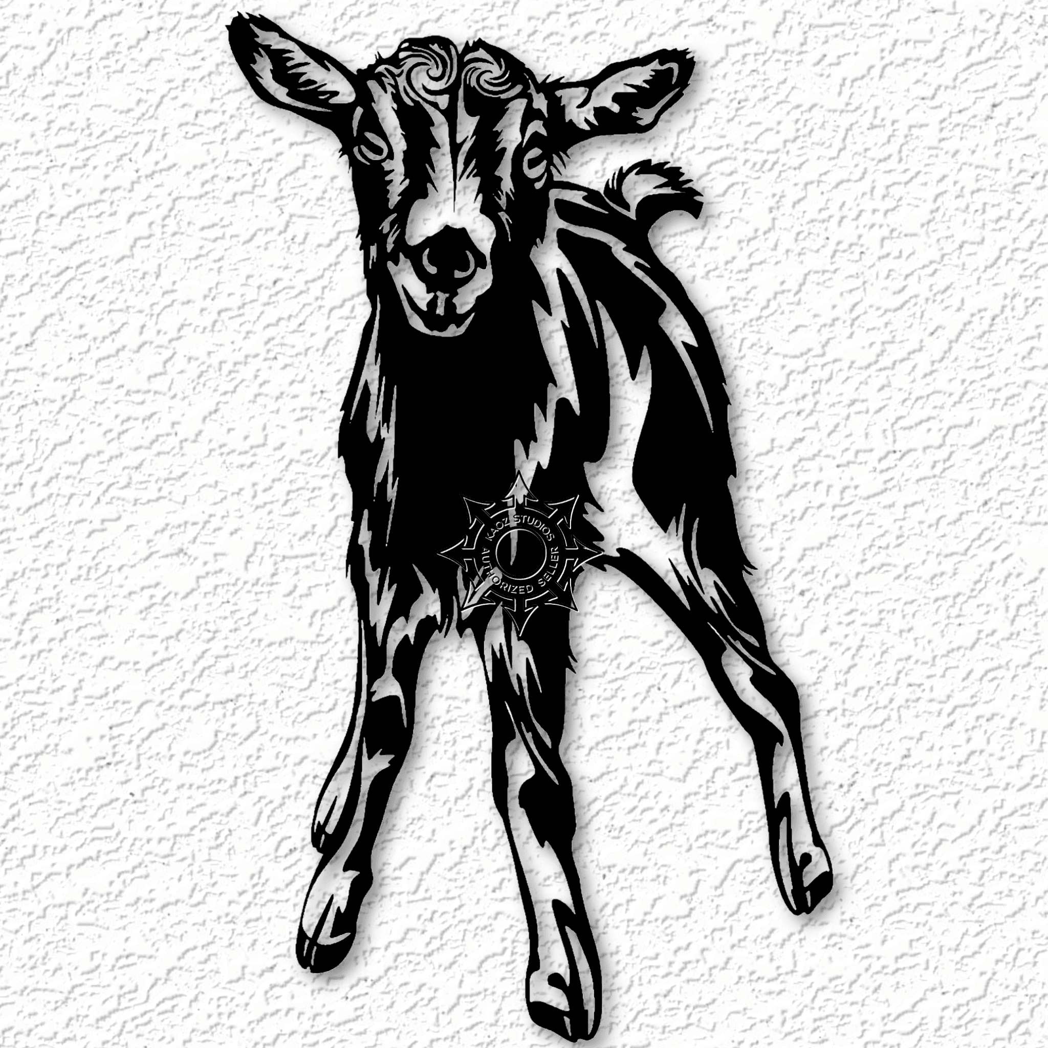 baby goat wall art farm animal decor 3d model