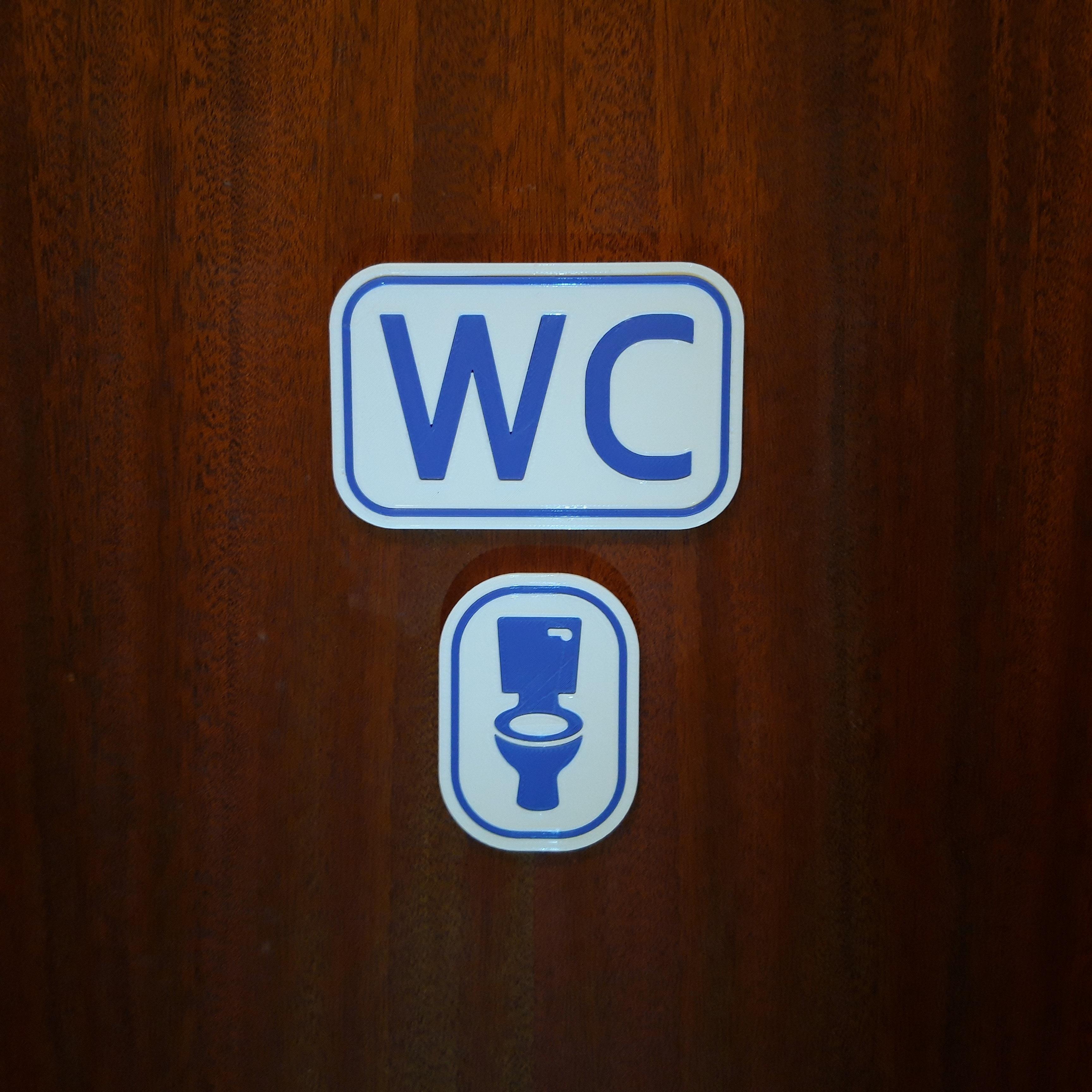 WC signs 3d model