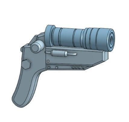 handmade energy pistol(fo4 mod) 3d model