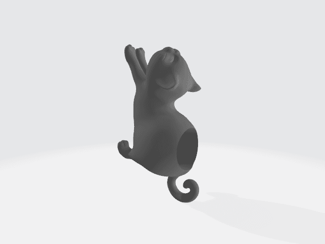 cat.stl 3d model