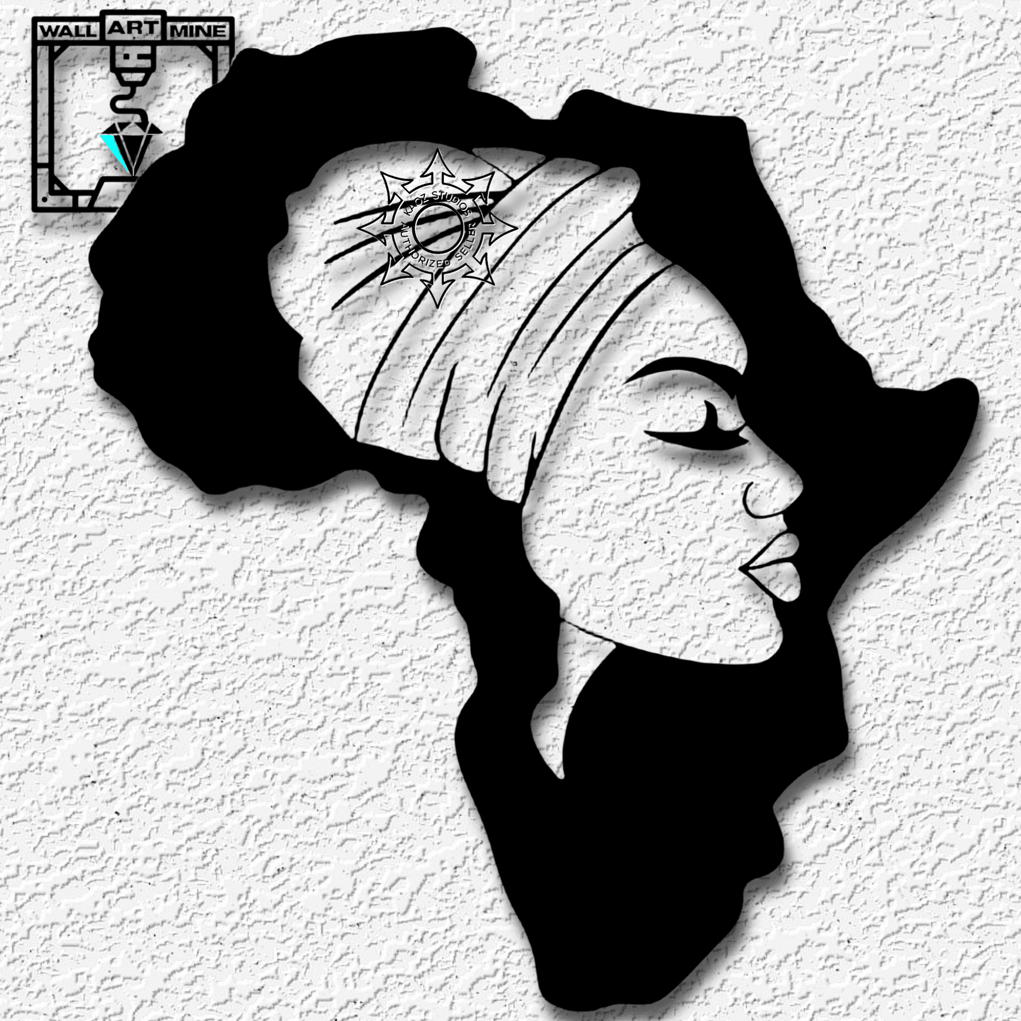 African Beauty wall art Africa Culture Decor Safari 3d model