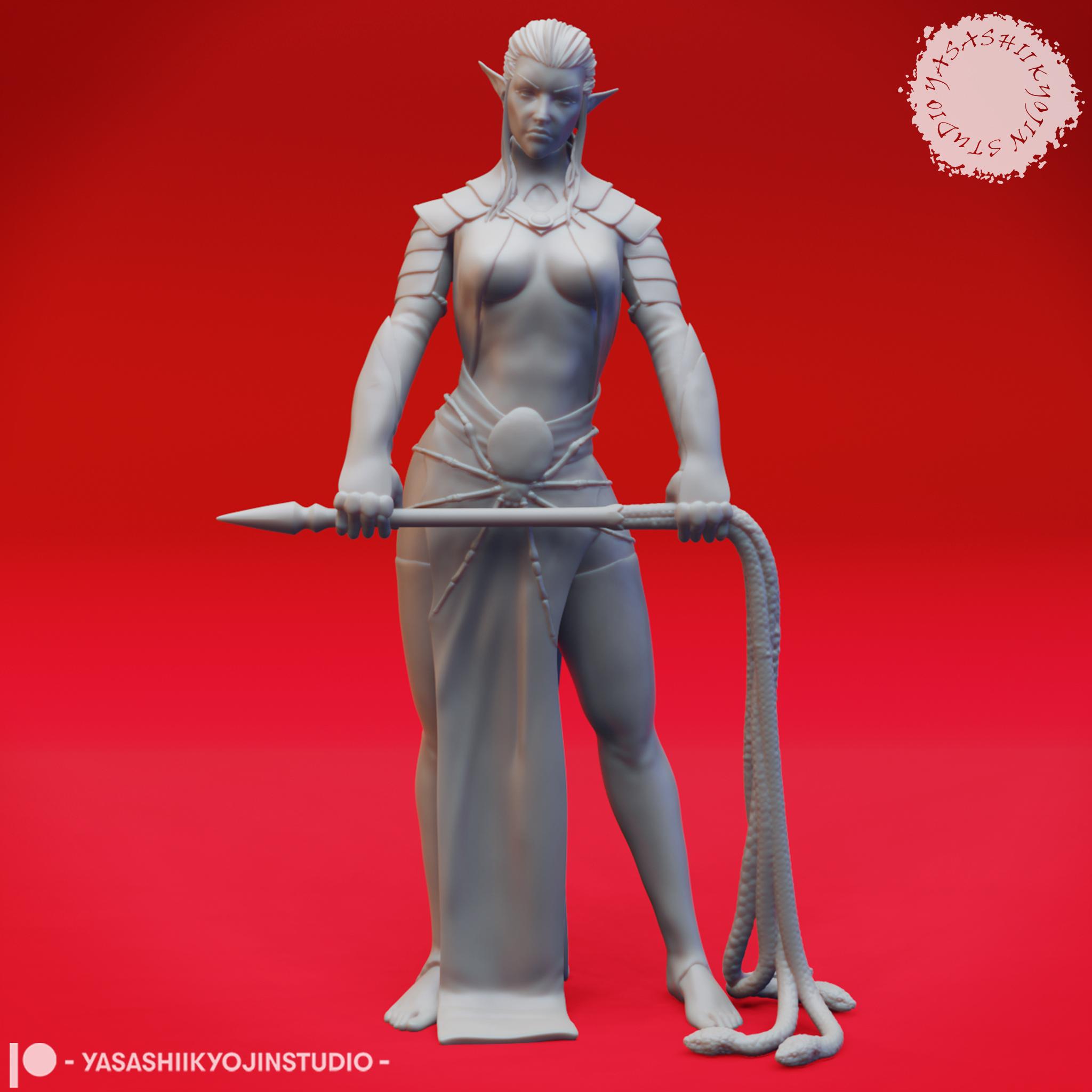 Eclipse of Drow - Tabletop Miniatures (Pre-Supported) 3d model