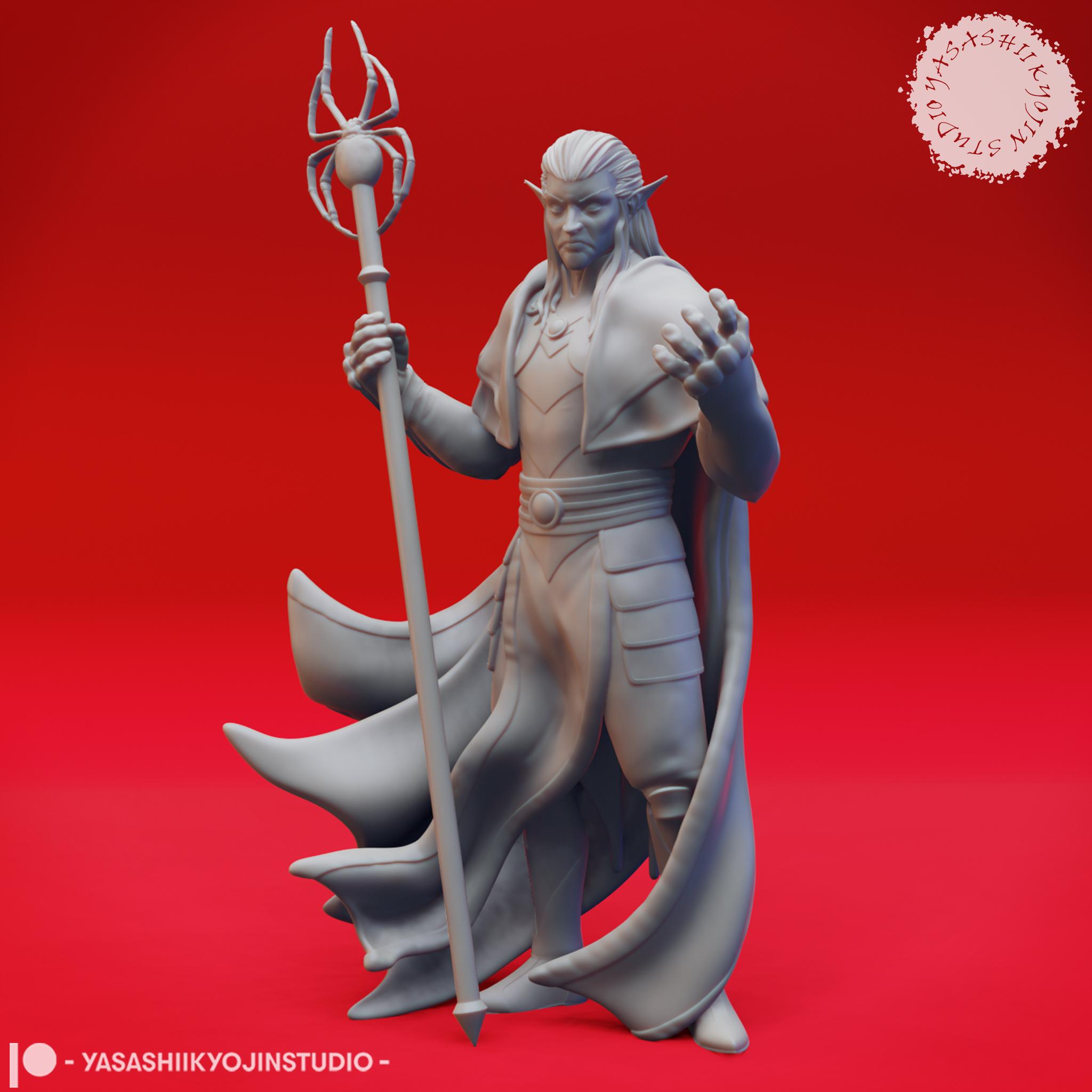 Eclipse of Drow - Tabletop Miniatures (Pre-Supported) 3d model