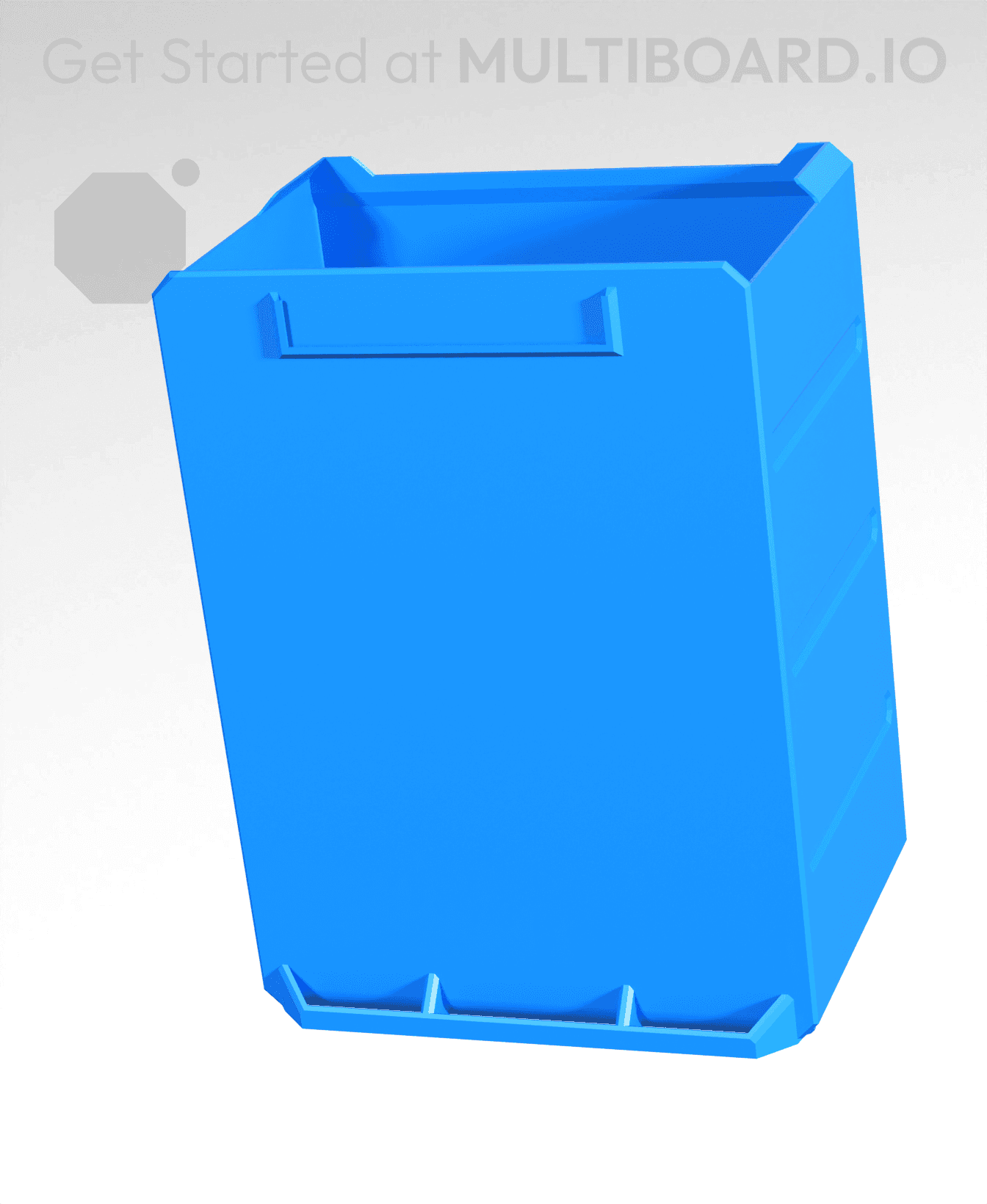 3x4x2-Deep - Multibin Simple Drawer 3d model