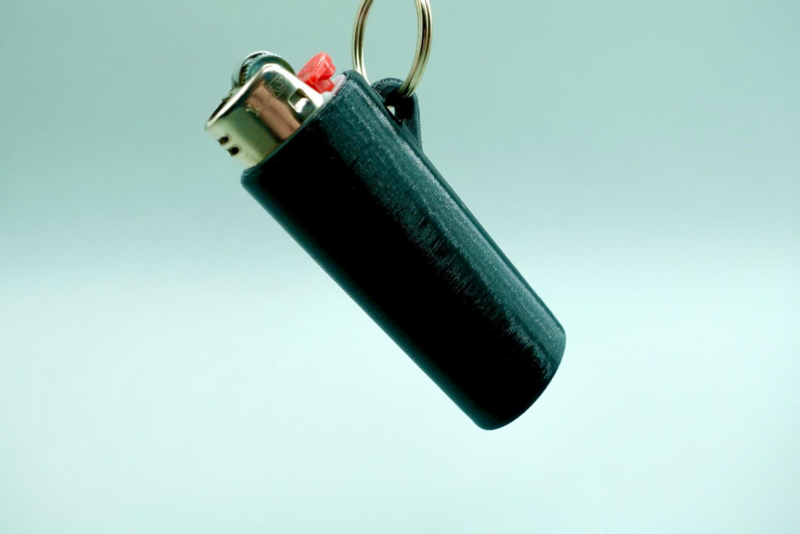 Bic Classic Lighter Case + Keychain Case 3d model
