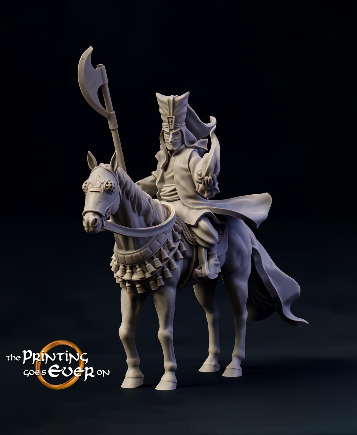 Dark Sorcerer - On Foot and Mounted 3d model