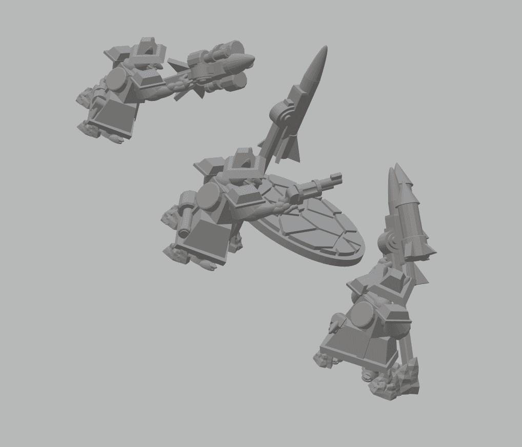 FHW Zorblin Heavy Weapons team with Missles 3d model