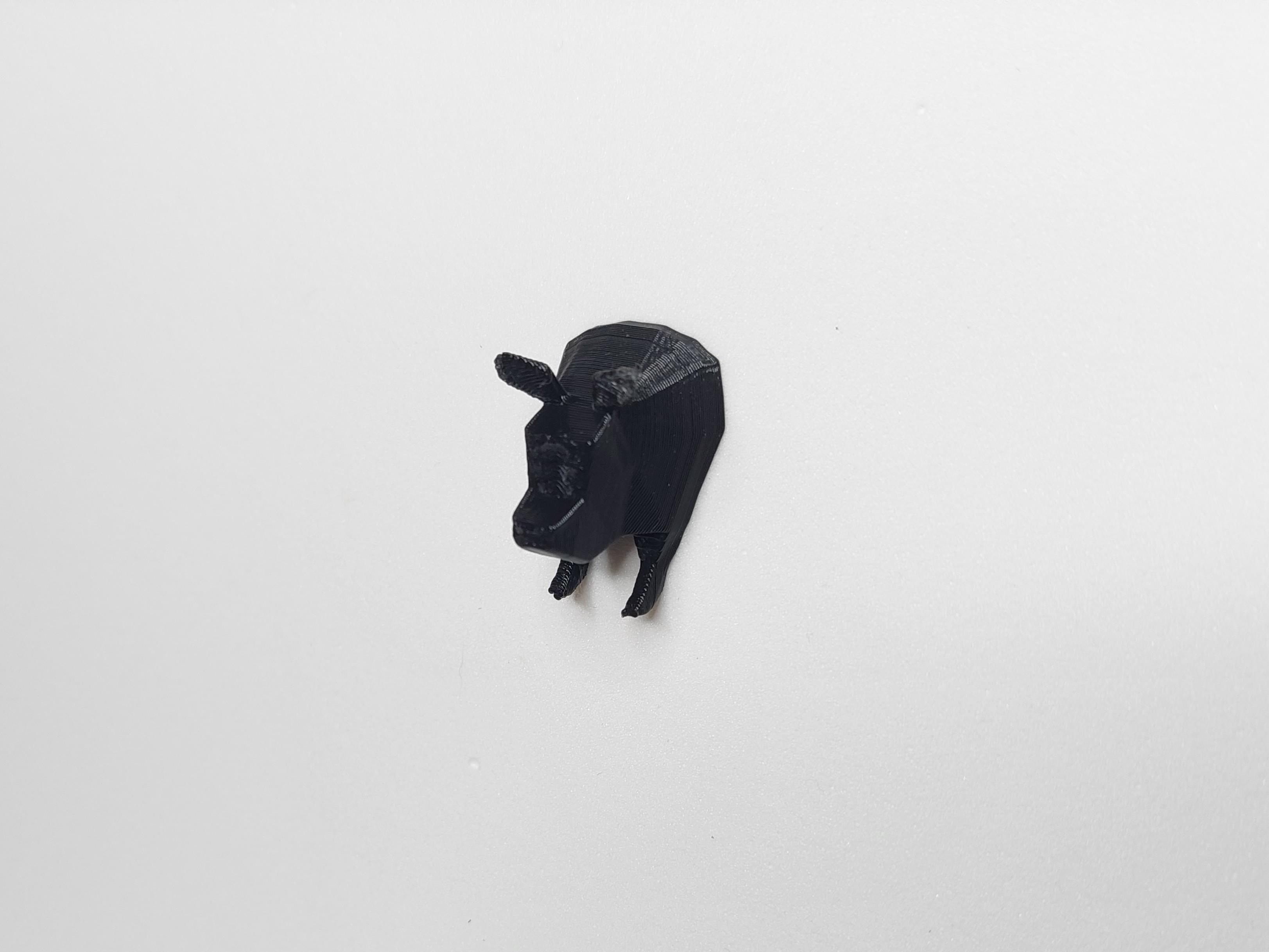 Low Poly Pig Fridge Magnet 3d model