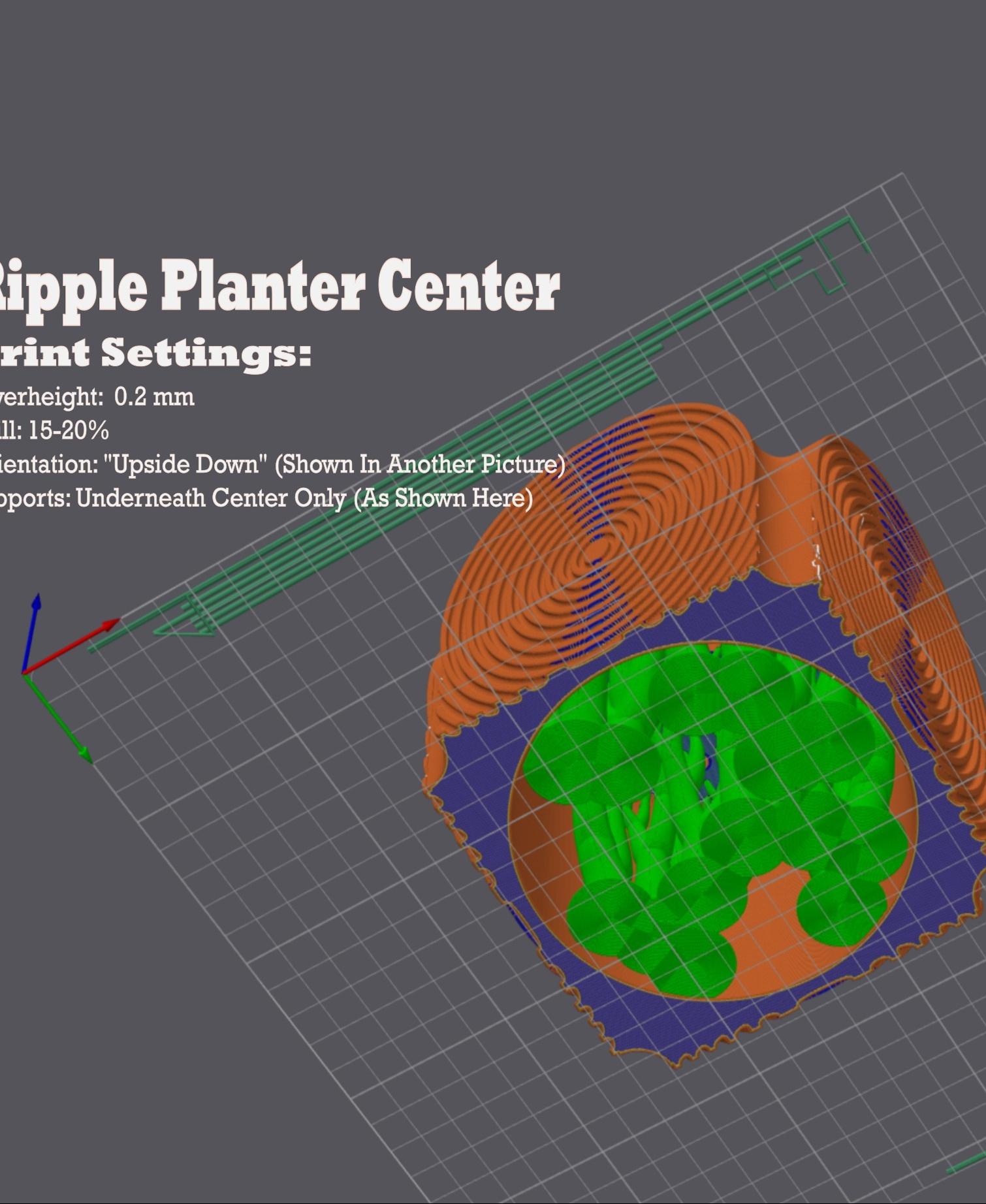 Ripple Planter 3d model