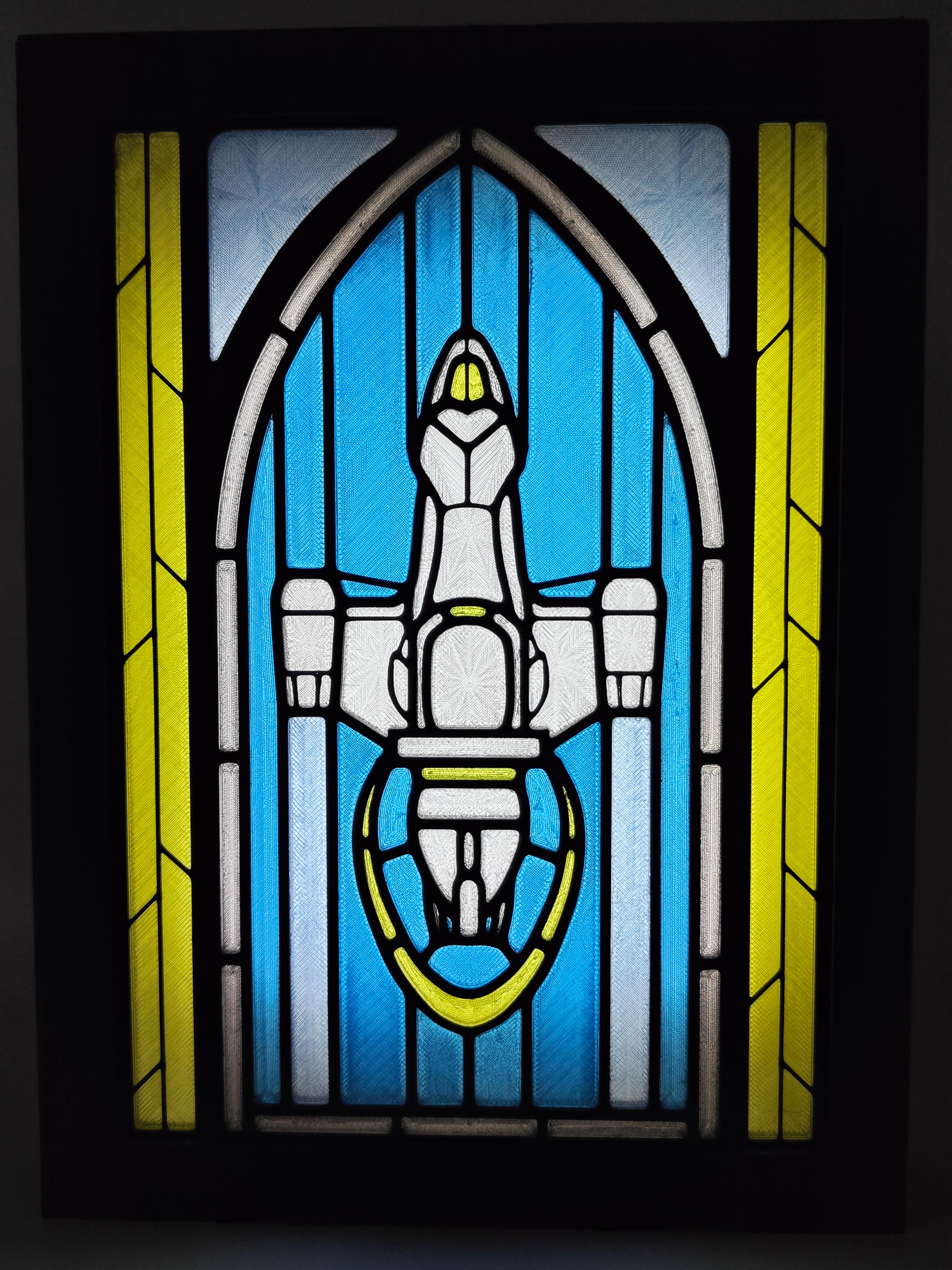 Firefly Serenity Stained Glass Light Box 3d model