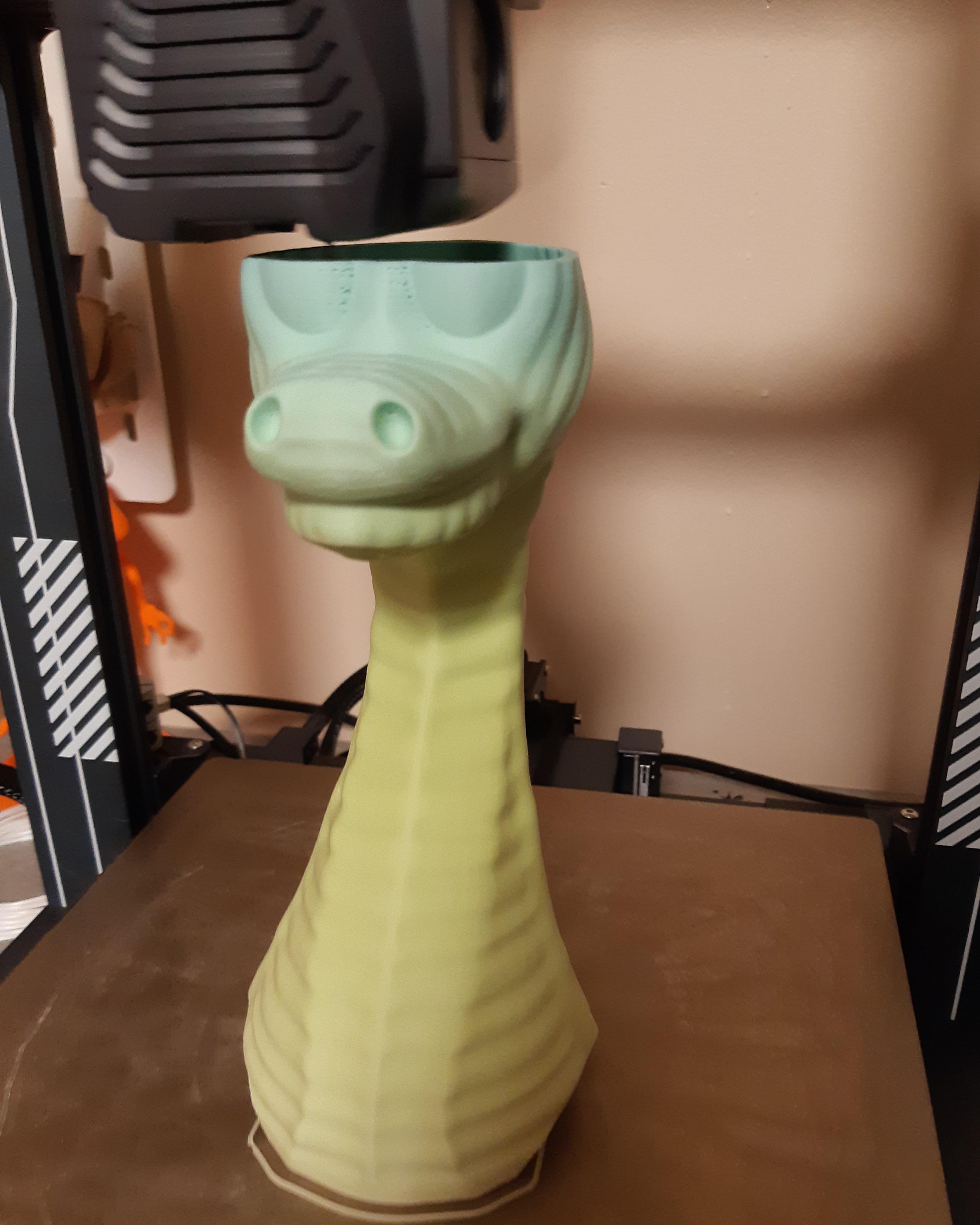 Friendly Brontosaurus Vase 3d model