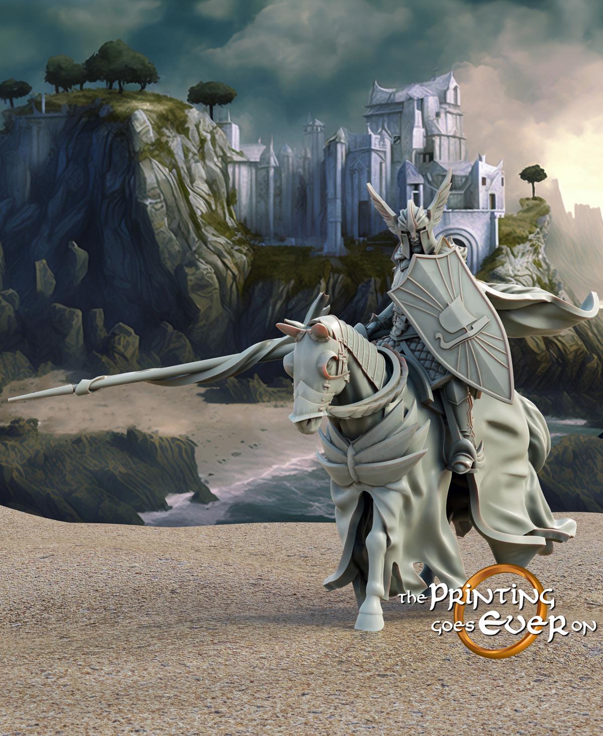 Swan Prince - On Foot and Mounted 3d model