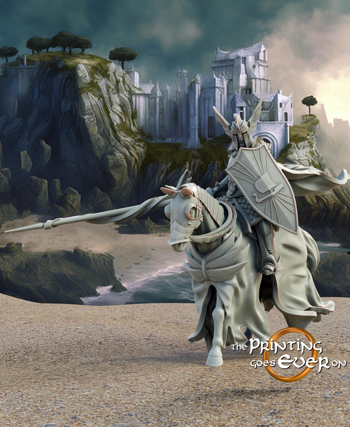 Swan Prince - On Foot and Mounted 3d model